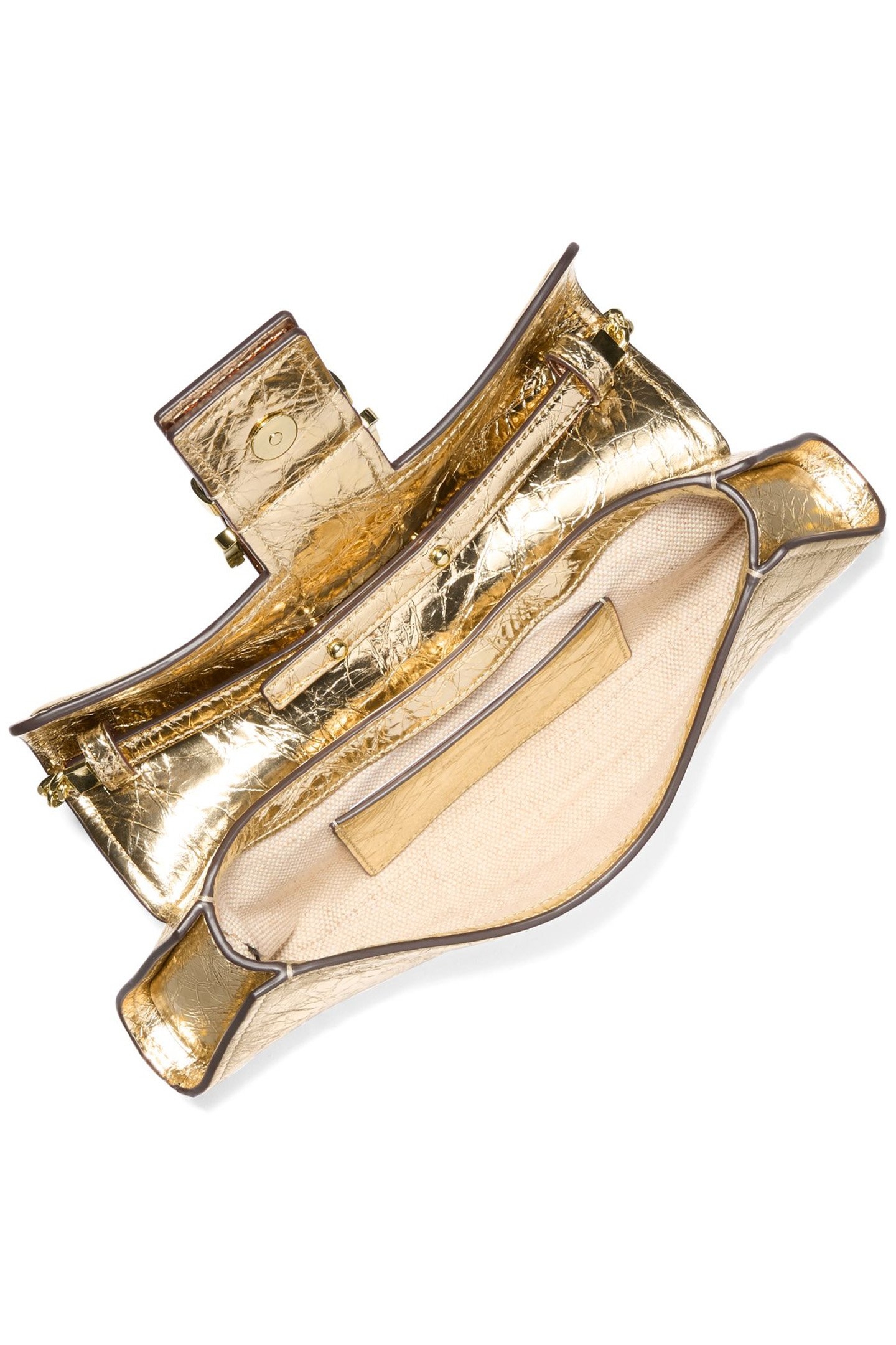 SMALL CLUTCH IN PALE GOLD 5