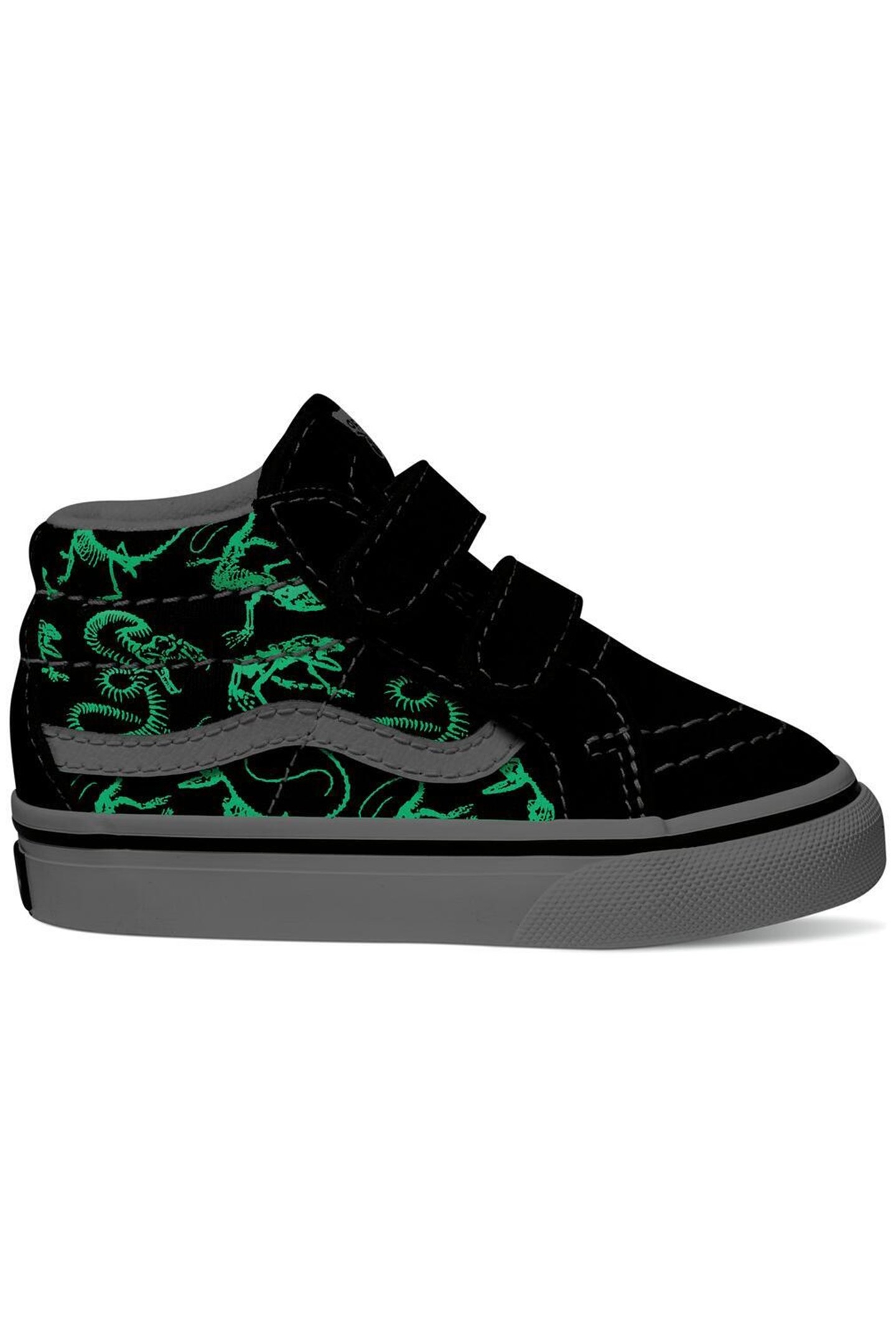 TODDLER SK8-MID REISSUE GLOW SKELETONS BLACK/TRUE WHITE 2