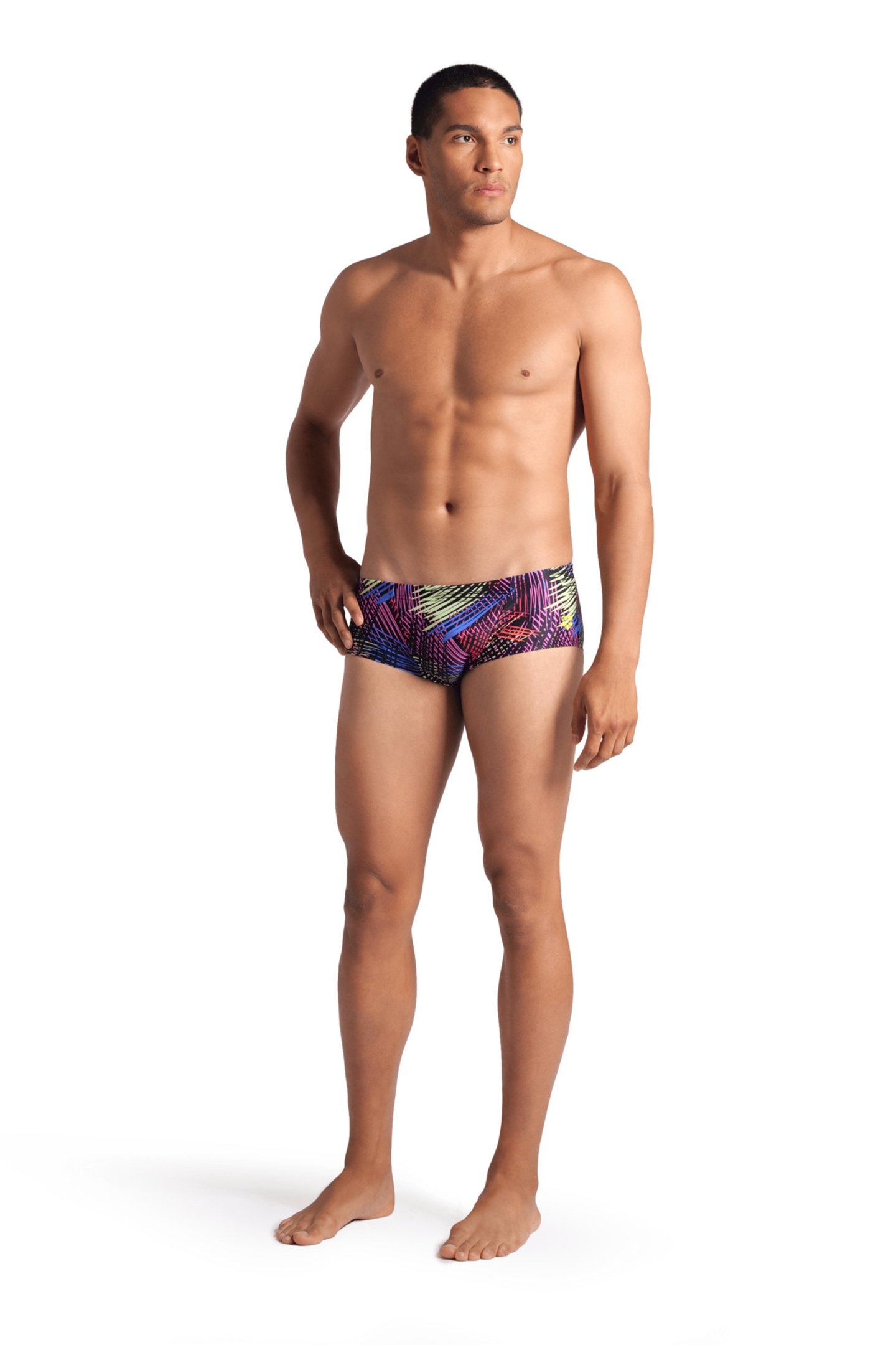 MEN'S ARENA ENERGY SWIM LOW WAIST SHORT BLACK MULTI 3