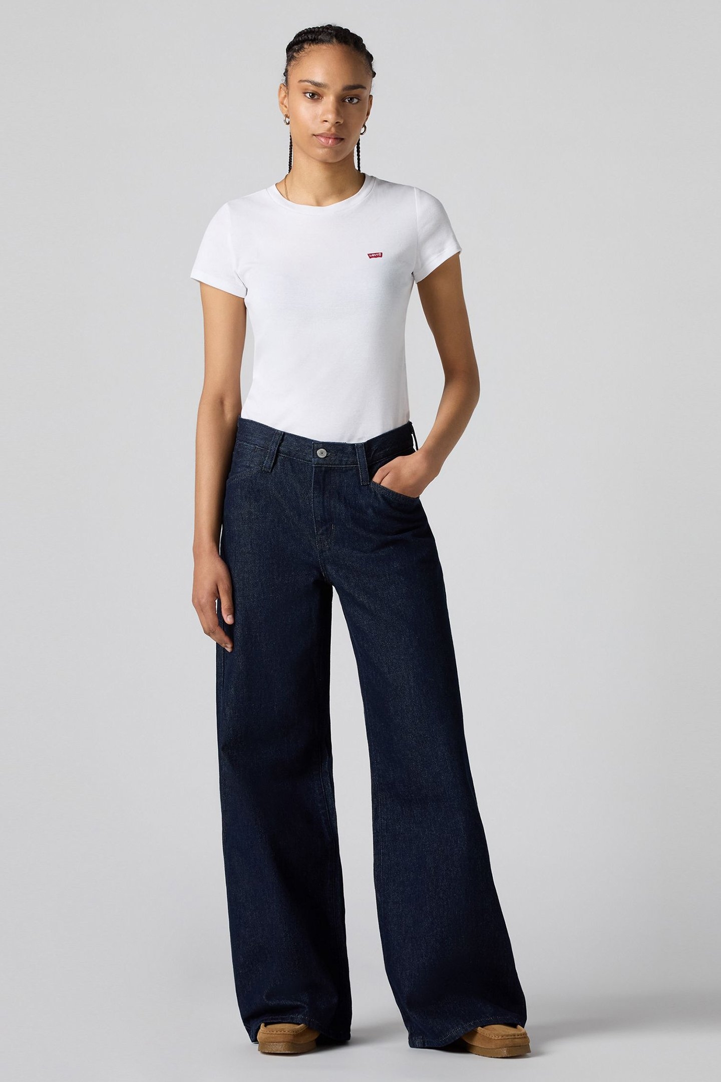 95 BAGGY WIDE LEG JEANS DARK INDIGO 2