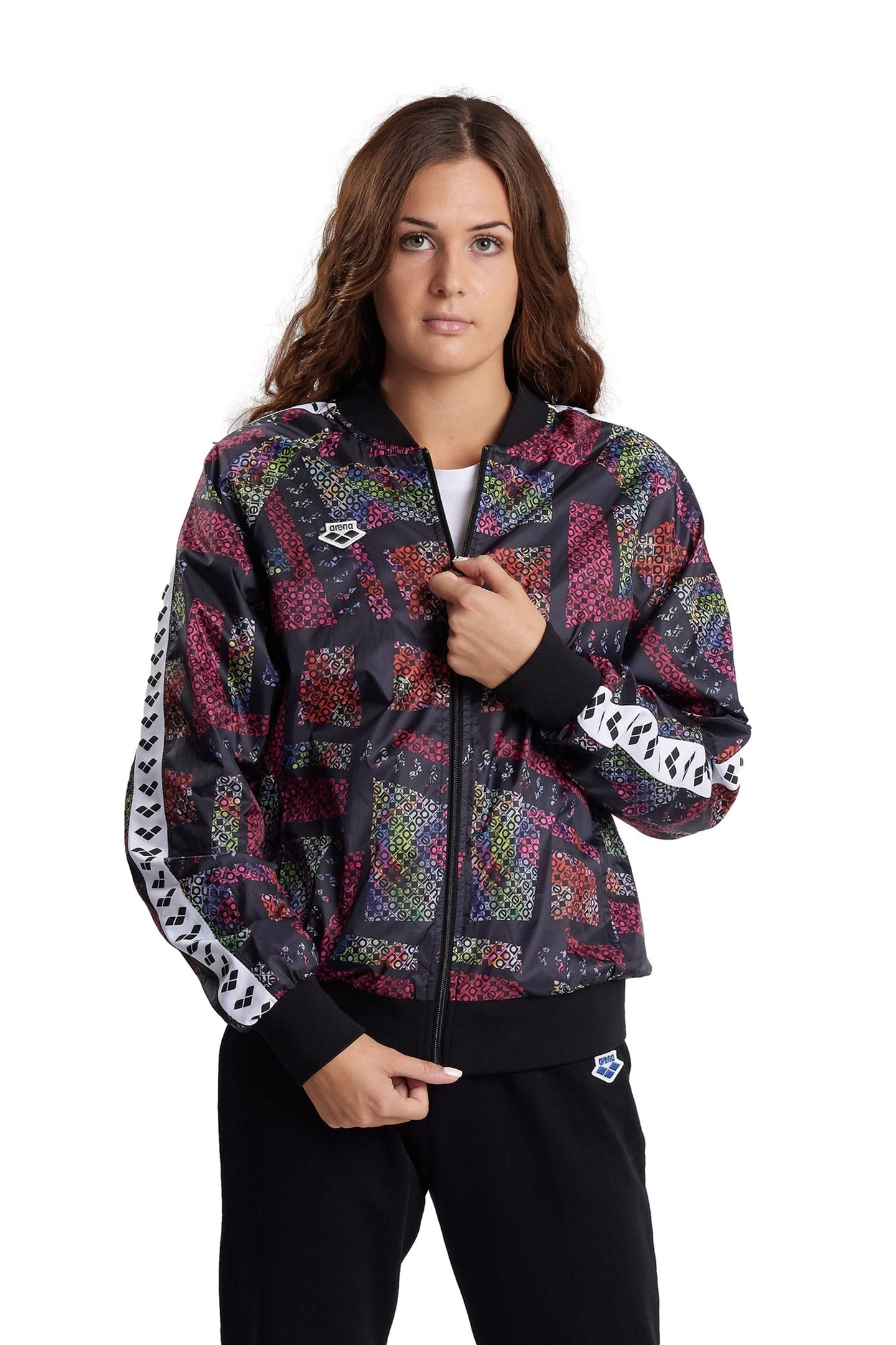 RELAX IV TEAM JACKET POLY MULTI DIAMONDS BLACK 1
