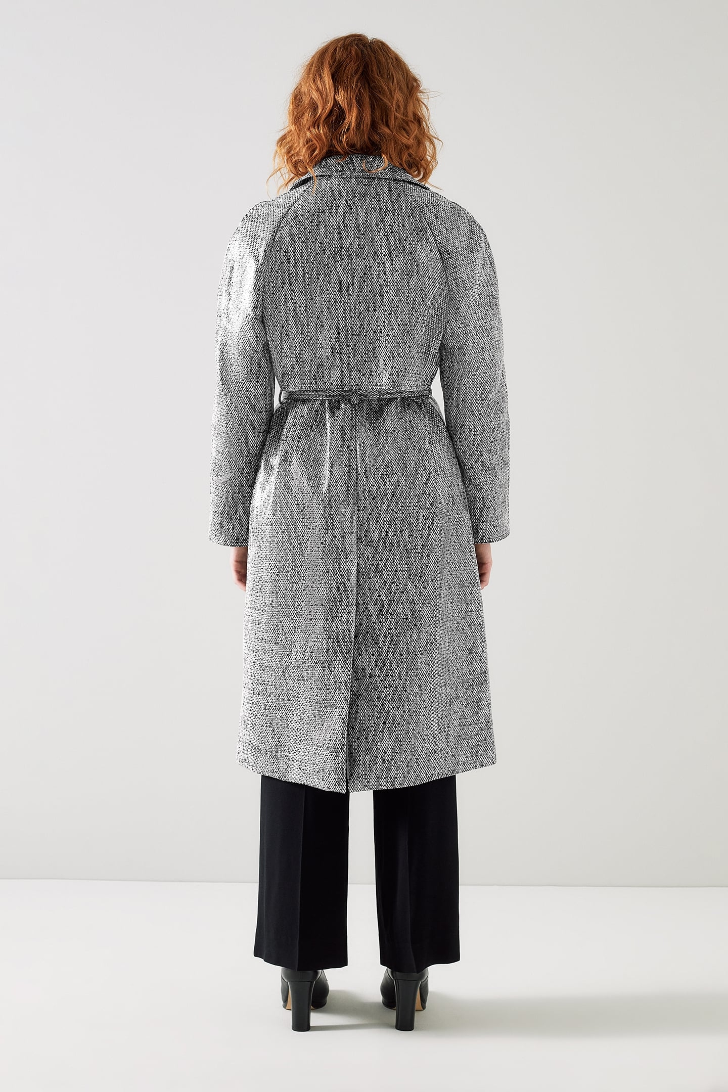 CT GIGI- COATED TWEED MON BLACK/CREAM 2