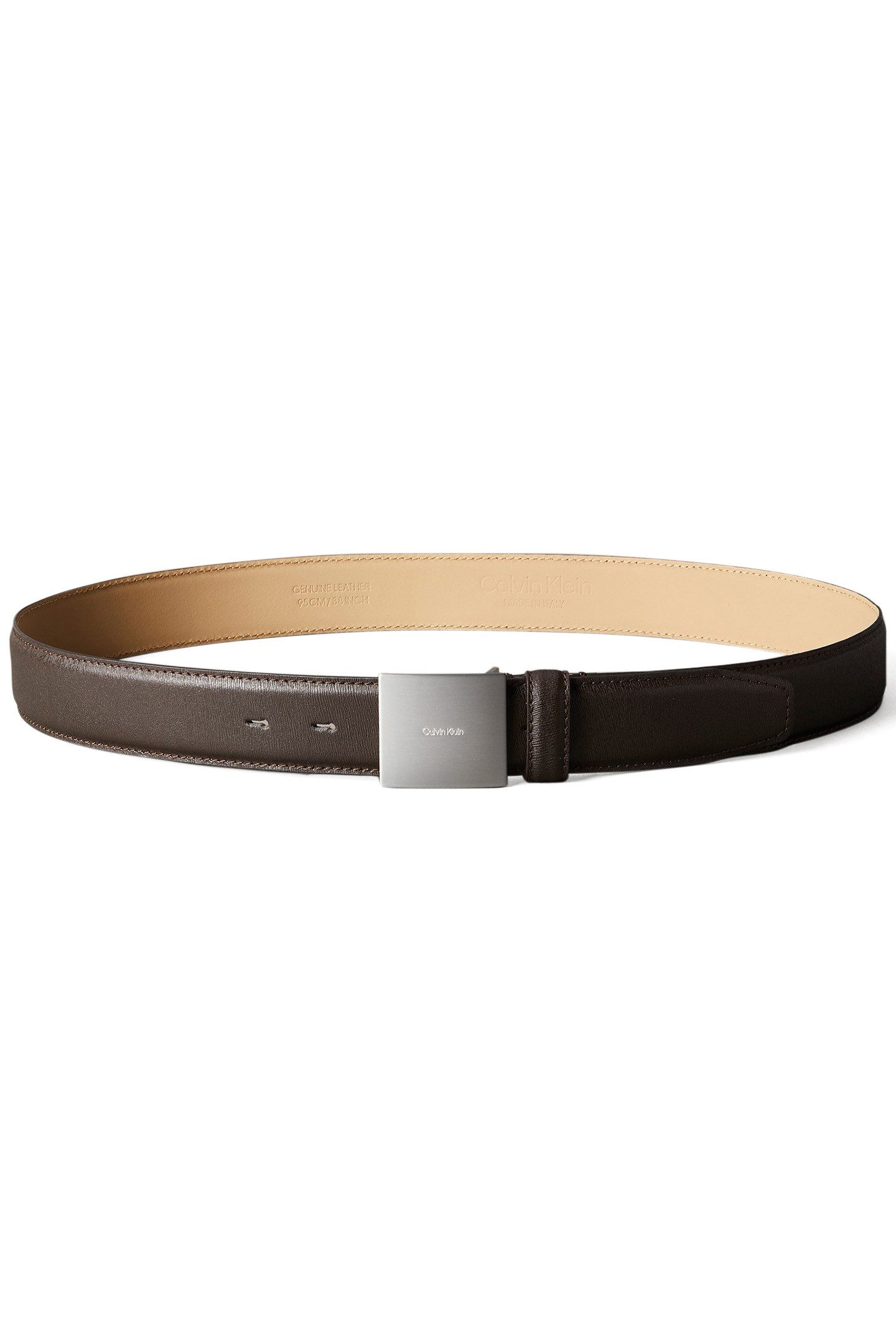 PLAQUE BUCKLE 35MM BELT DELICIOSO/BRUSHED NICKEL 2