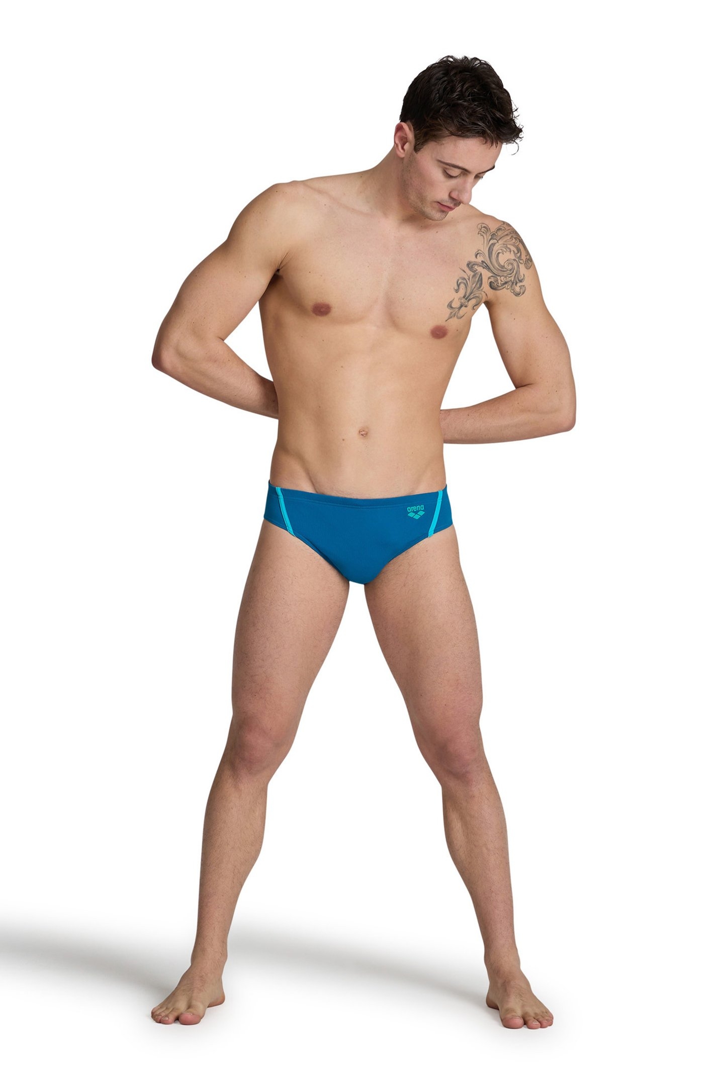 MEN'S ARENA PRO_FILE SWIM BRIEFS BLUE COSMO WATER 3
