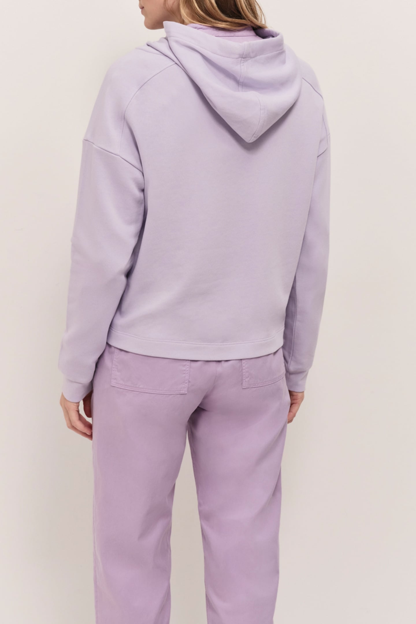 MAORI GLYCINE FLEECE HOODIE WITH FLOCKED VELVET DANCER PRINT 2