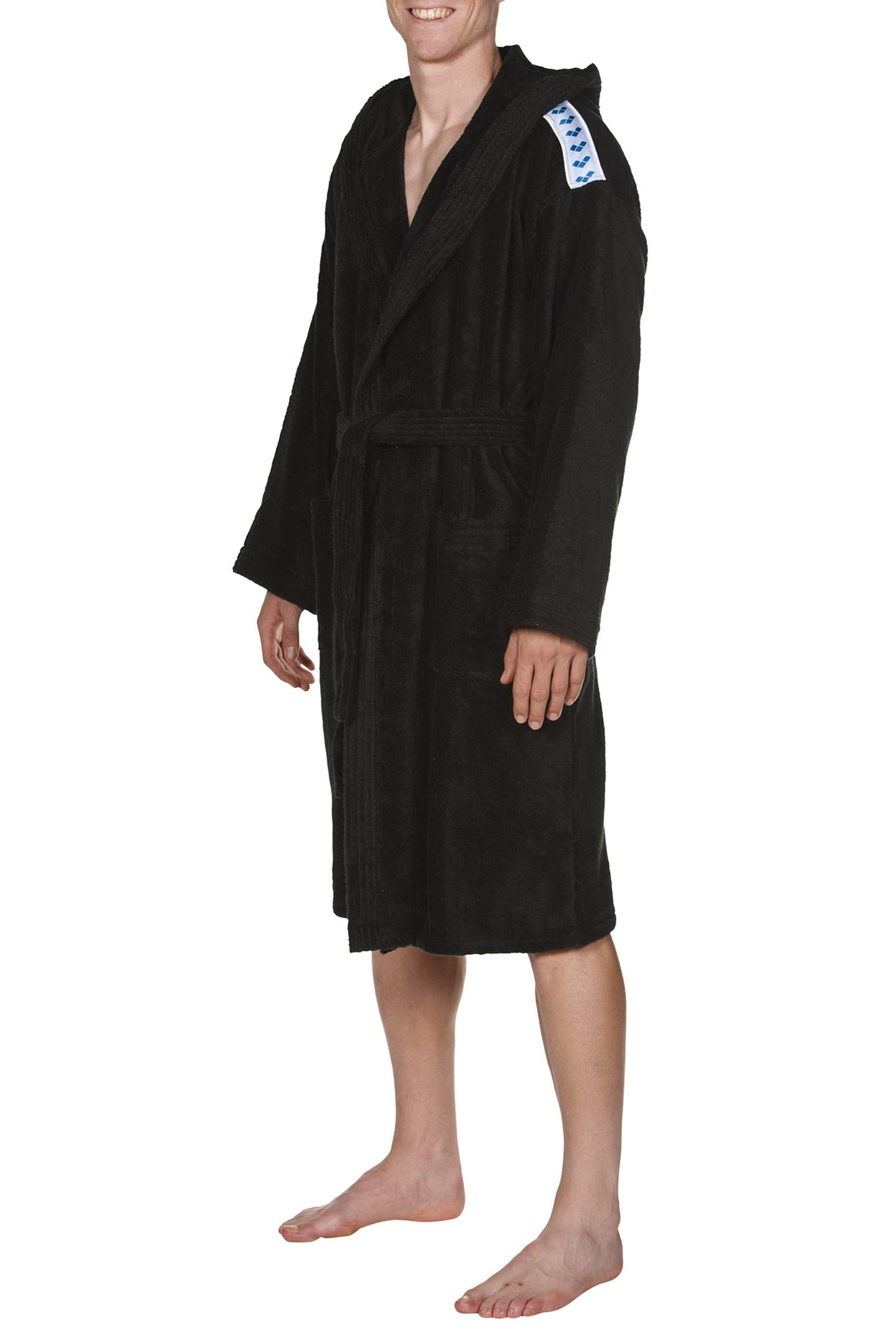 CORE SOFT ROBE BLACK WHITE 2