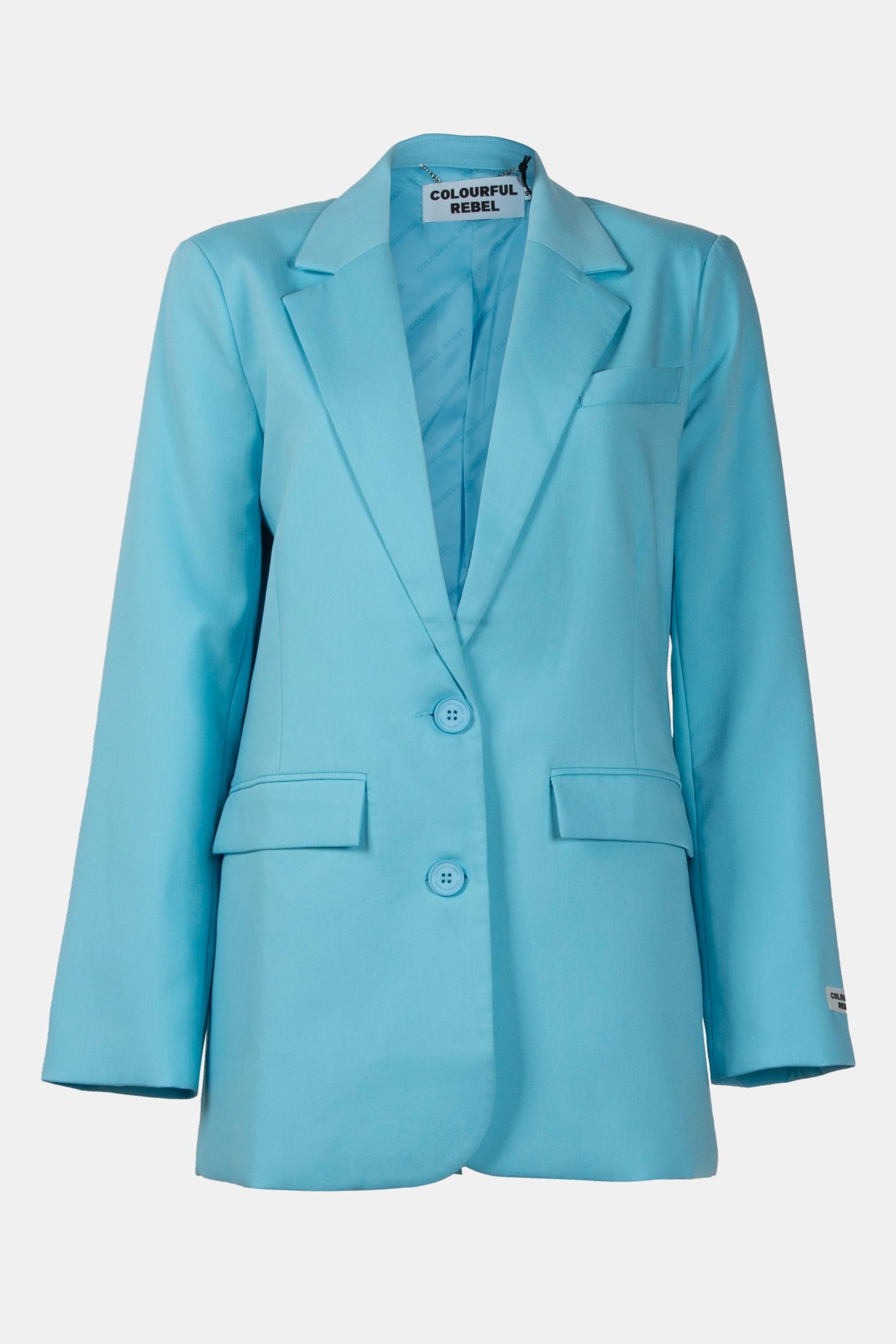 GEMMA SINGLE BREASTED BLAZER LIGHT BLUE 3