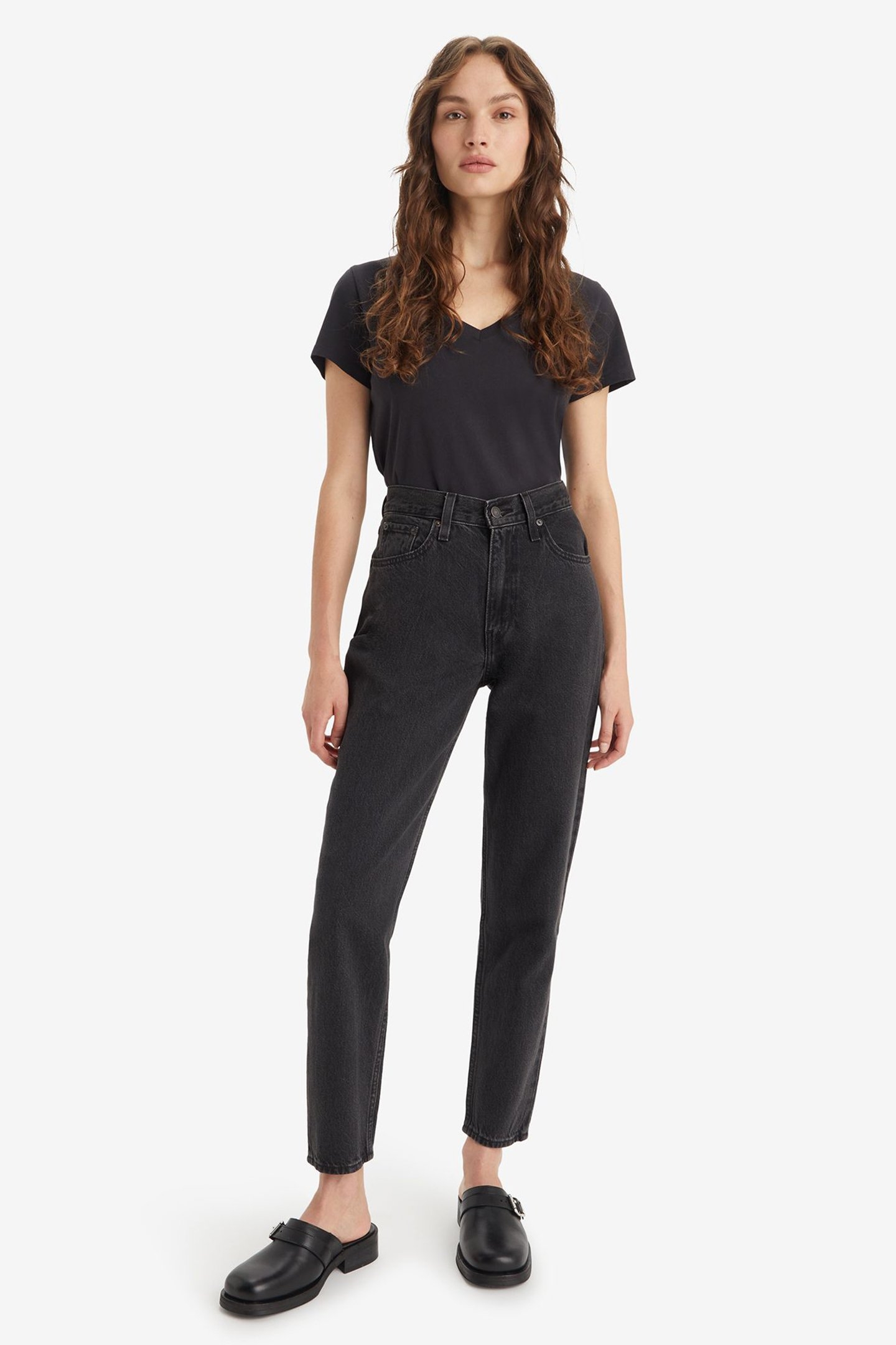80'S MOM JEANS BLACK 2