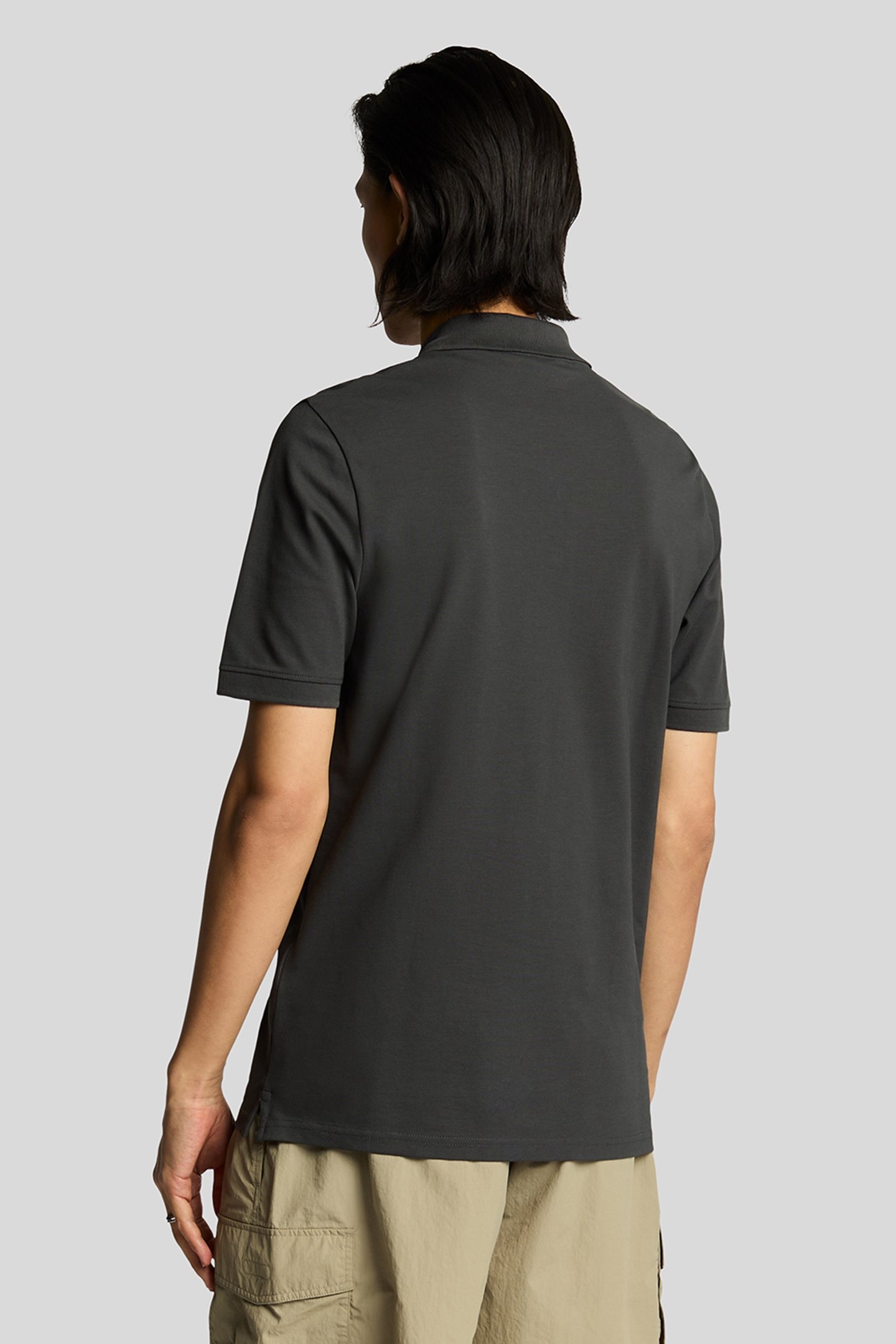 SUPERFINE POLO SHIRT GUNMETAL 2
