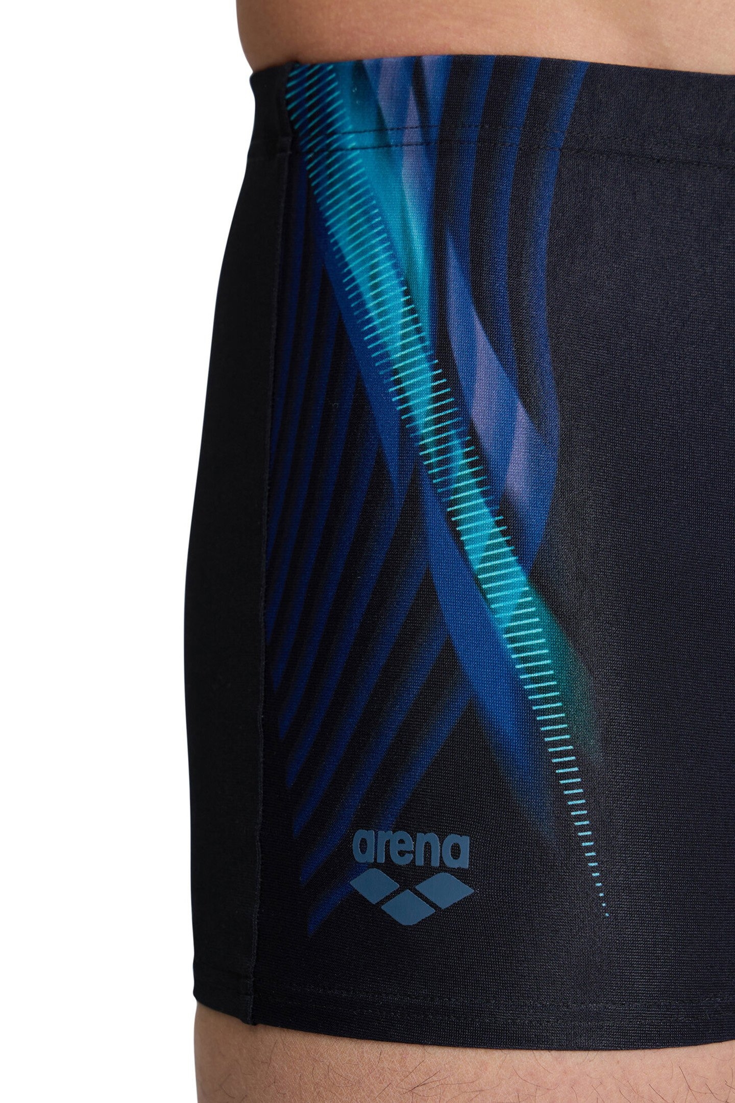 MEN'S ARENA UNDERWATER SWIM SHORT BLACK MULTI BLACK 7