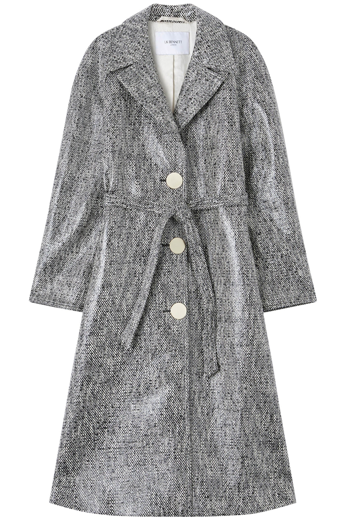 CT GIGI- COATED TWEED MON BLACK/CREAM 4