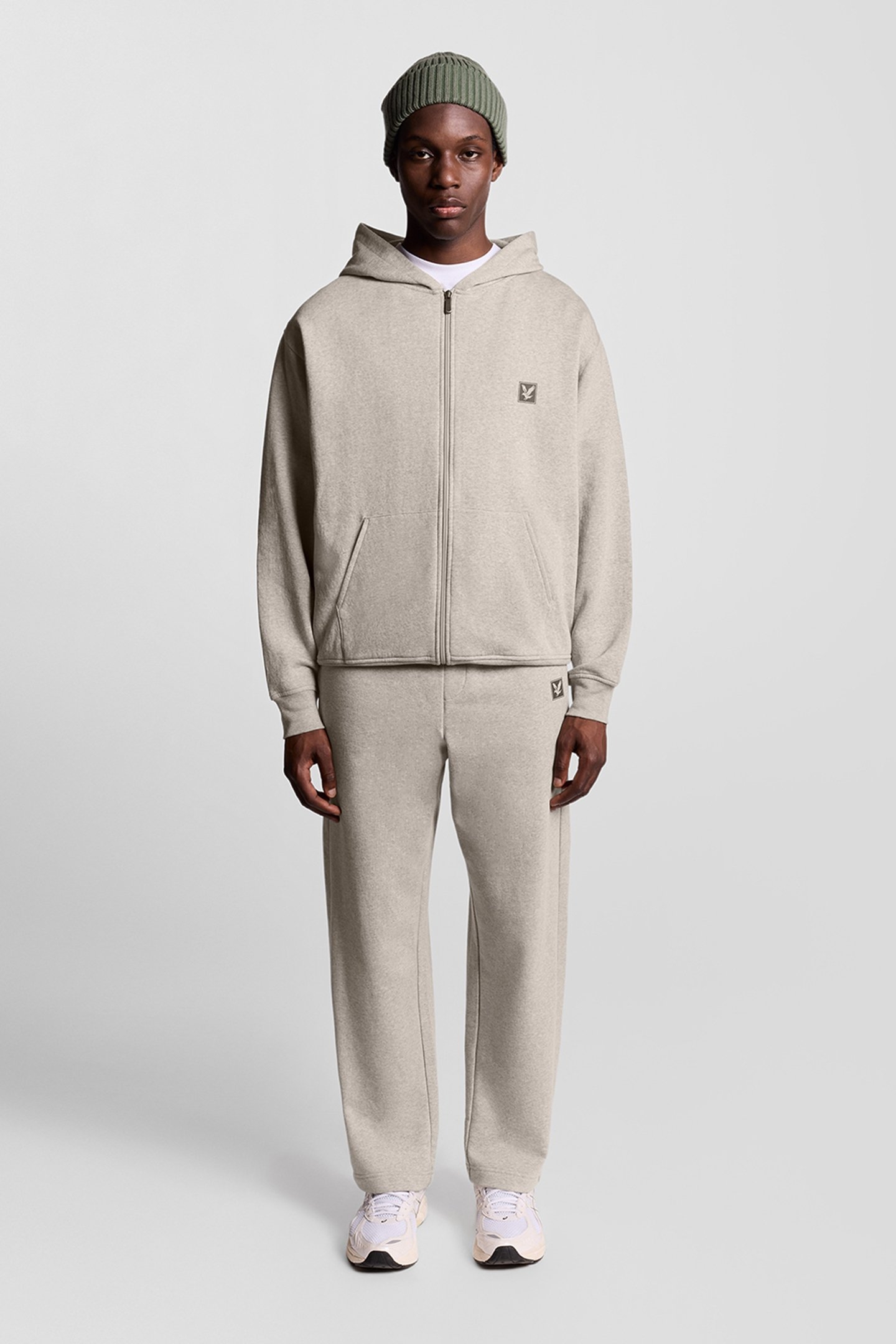 LOUNGEWEAR ZIP THROUGH HOODIE OATMEAL MARL 3