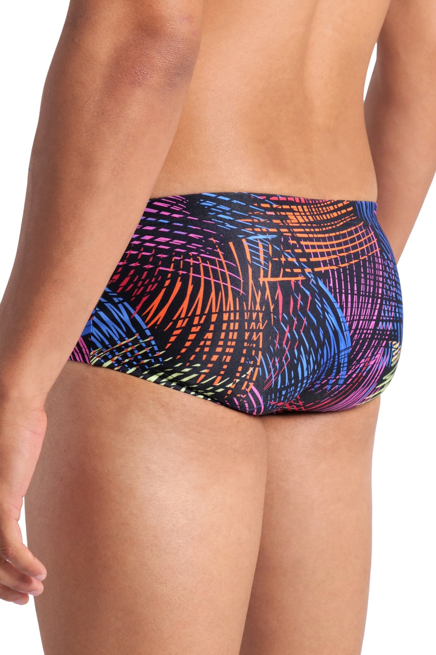 MEN'S ARENA ENERGY SWIM LOW WAIST SHORT BLACK MULTI 7