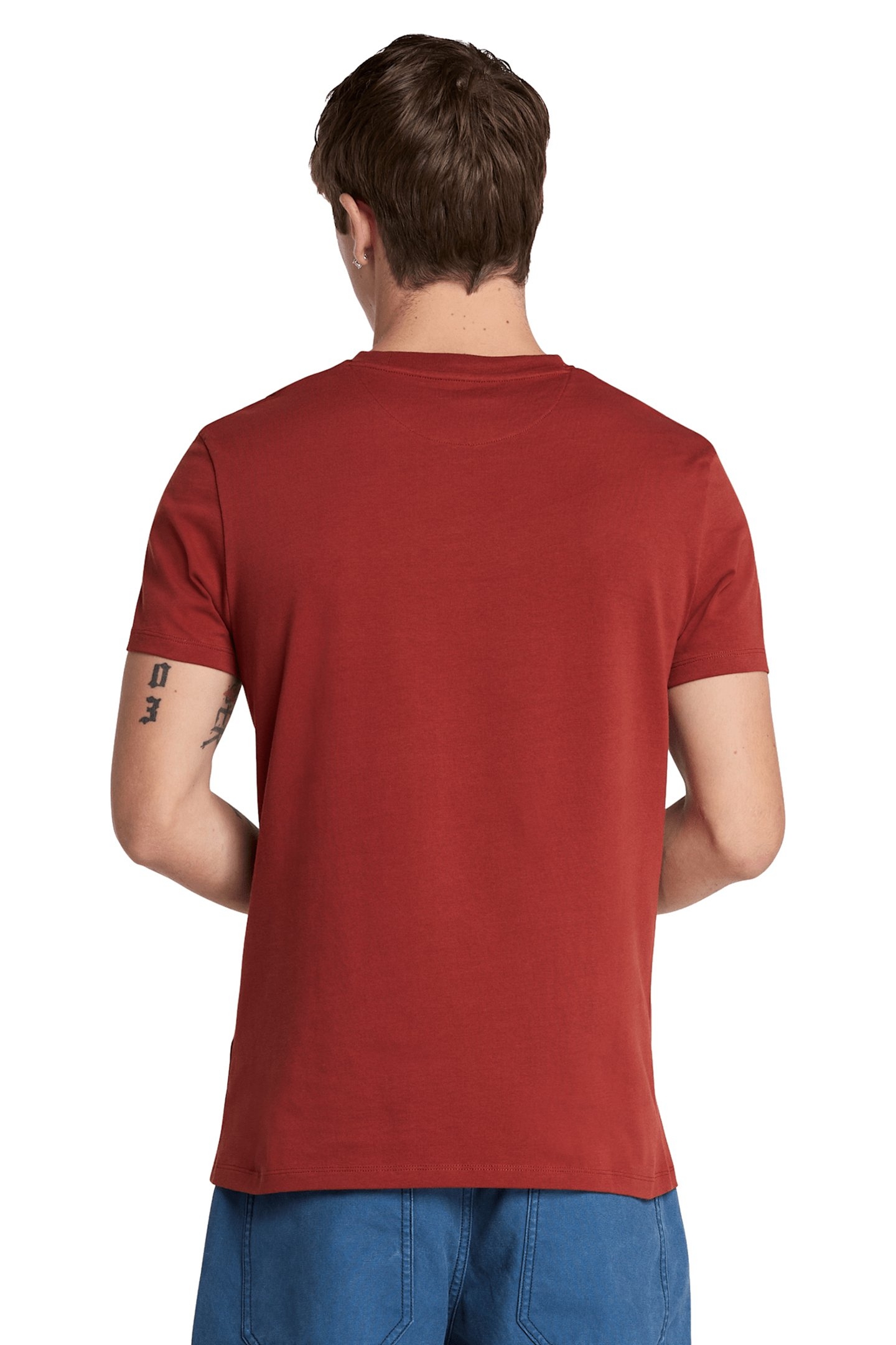 DUNSTAN RIVER SHORT SLEEVE TEE BURNT HENNA 2