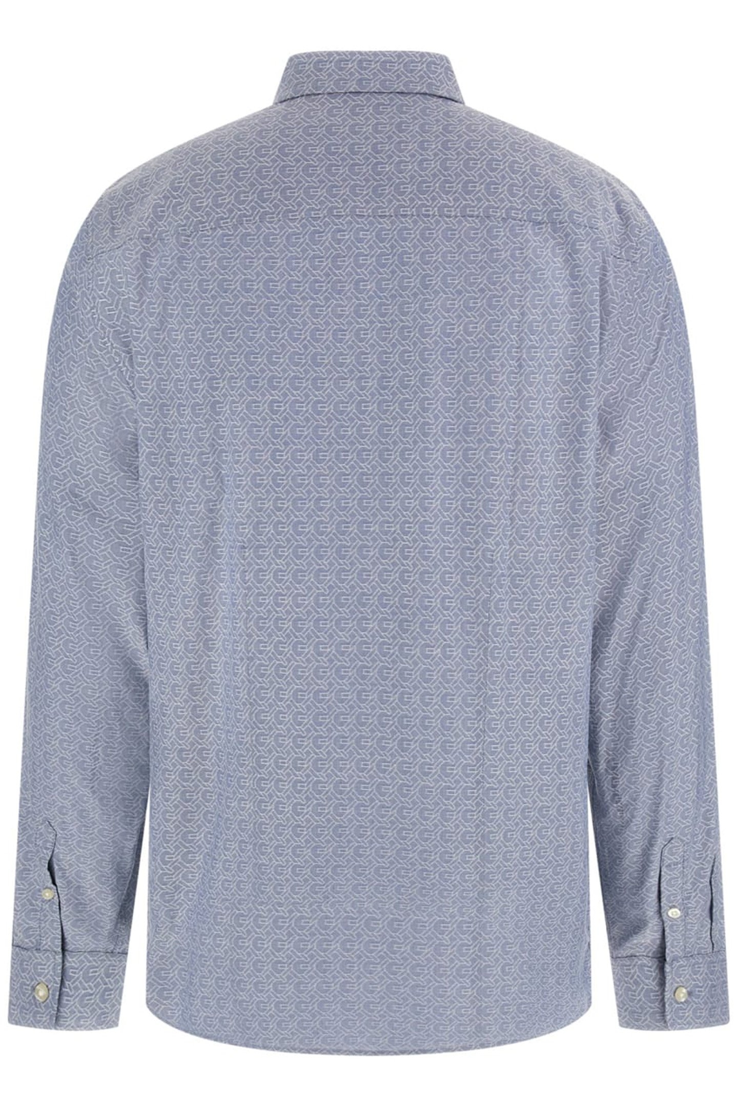 LS SUNSET AOP SHIRT BLUE GUESS CHAIN OUT 2