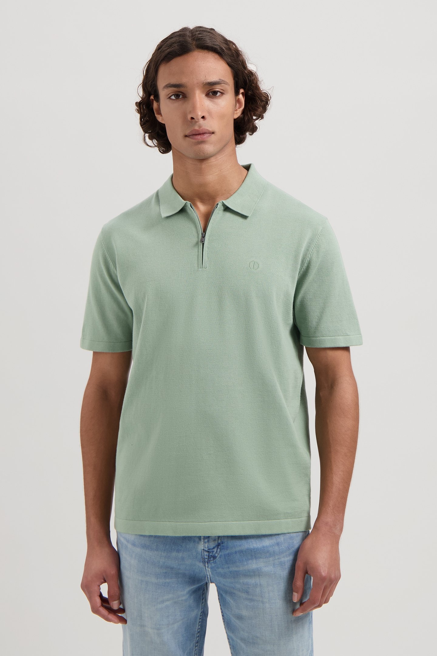 DS_DORIAN ZIP POLO LILY PAD 1