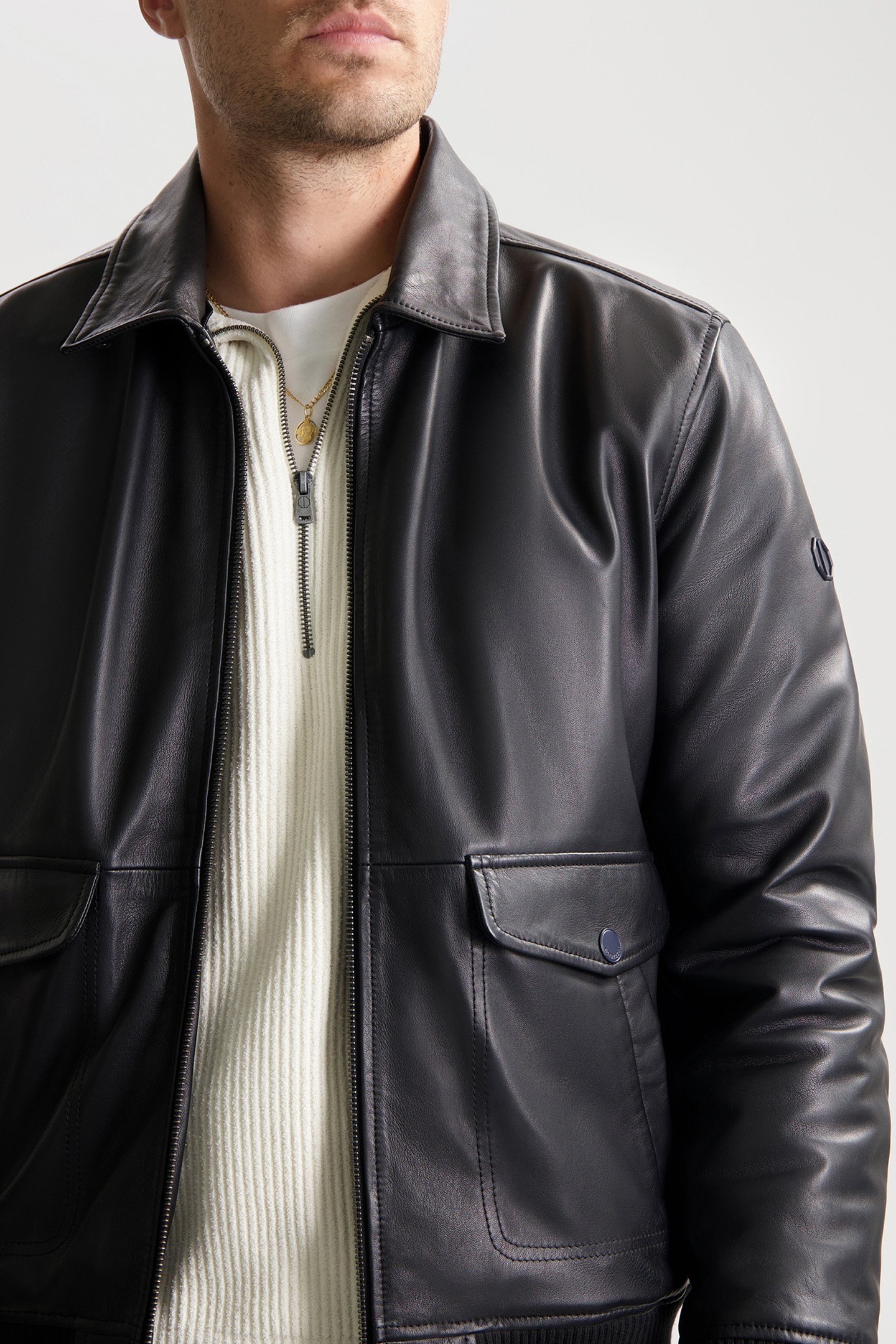 DS_JACK LEATHER JACKET BLACK 6