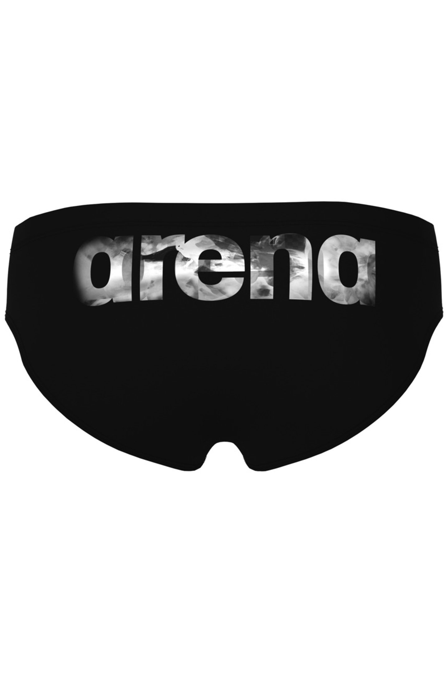 MEN'S ARENA AIRBRUSH GRAPHIC SWIM BRIEFS BLACK 5