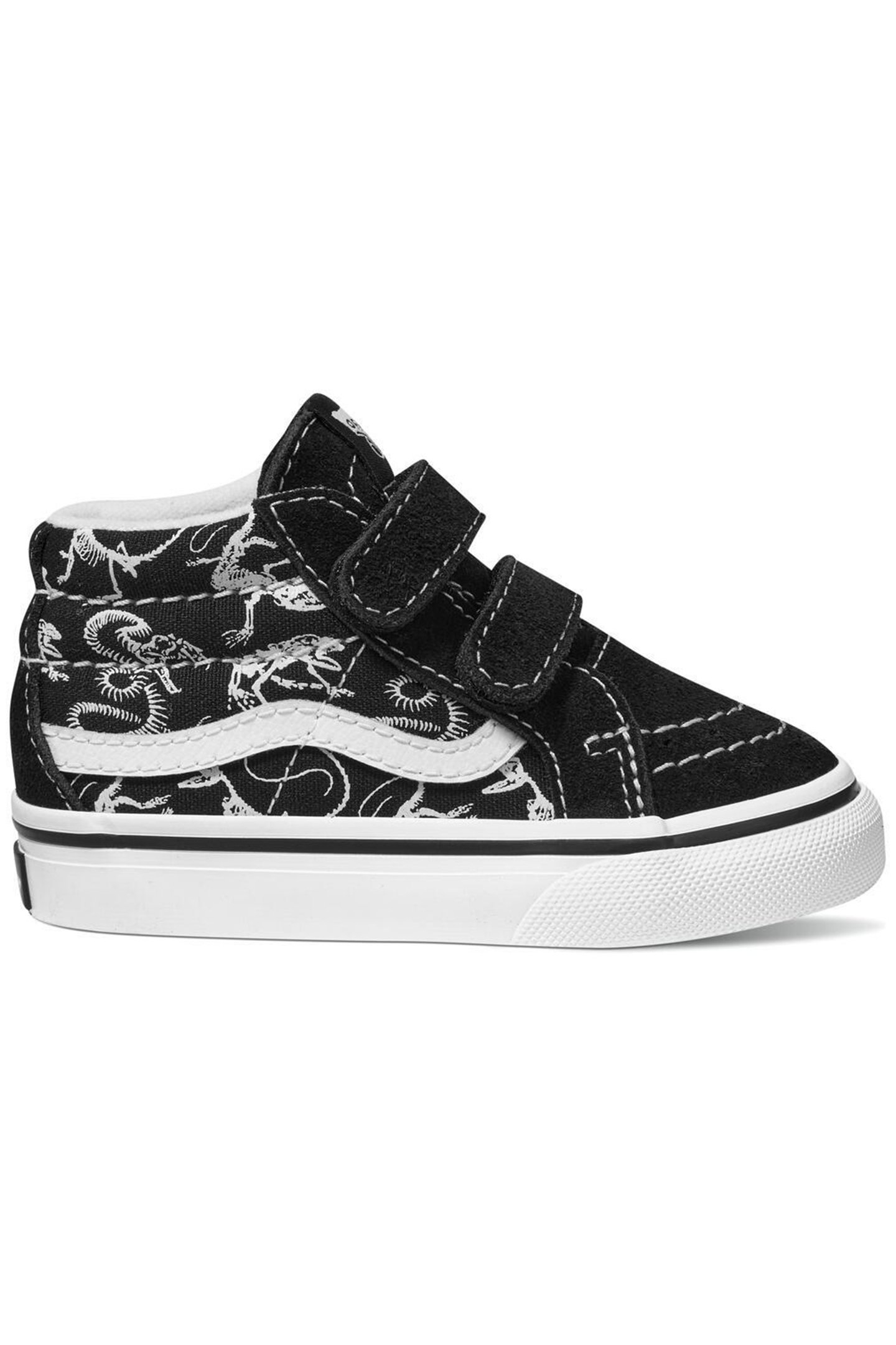 TODDLER SK8-MID REISSUE GLOW SKELETONS BLACK/TRUE WHITE 1
