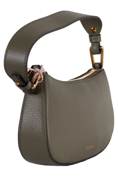 MINI SHOULDER BAG IN GRAINED LEATHER IN LAUREL GREEN 4