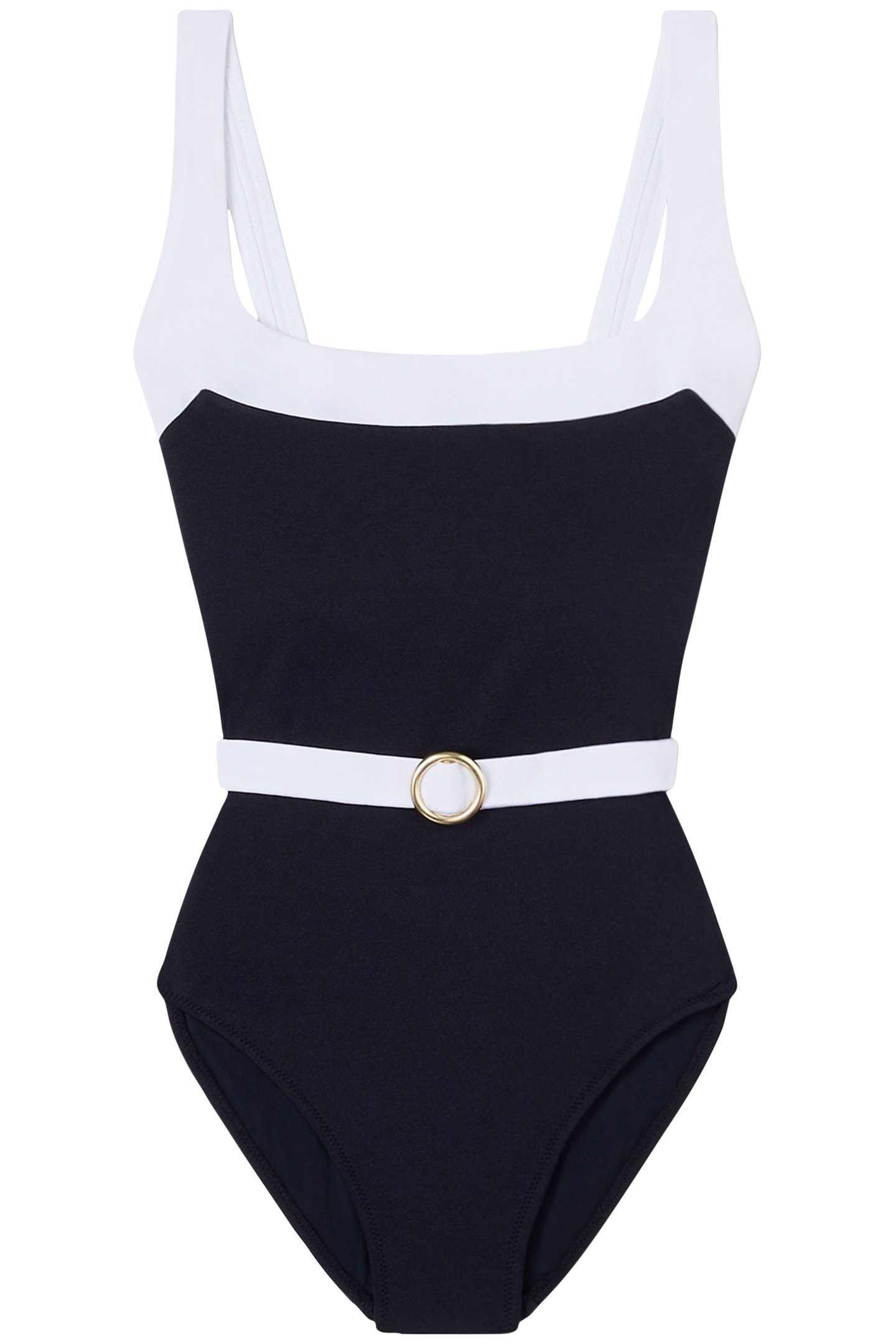 JACKIE CONTRASTED BELTED BLACK/WHITE 4