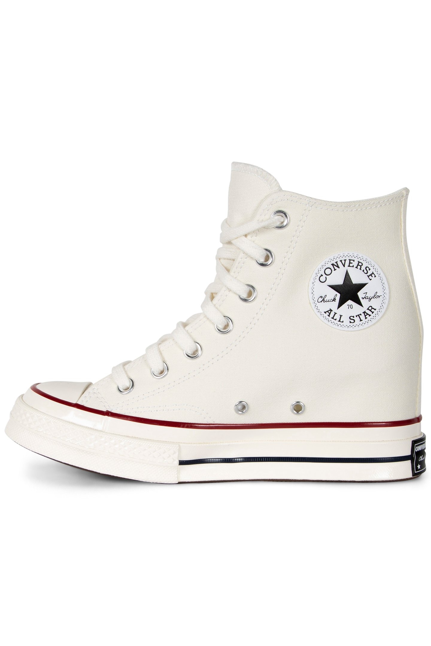 CHUCK 70 WEDGE HI EGRET/BLACK/RED EGRET/BLACK/RED 3