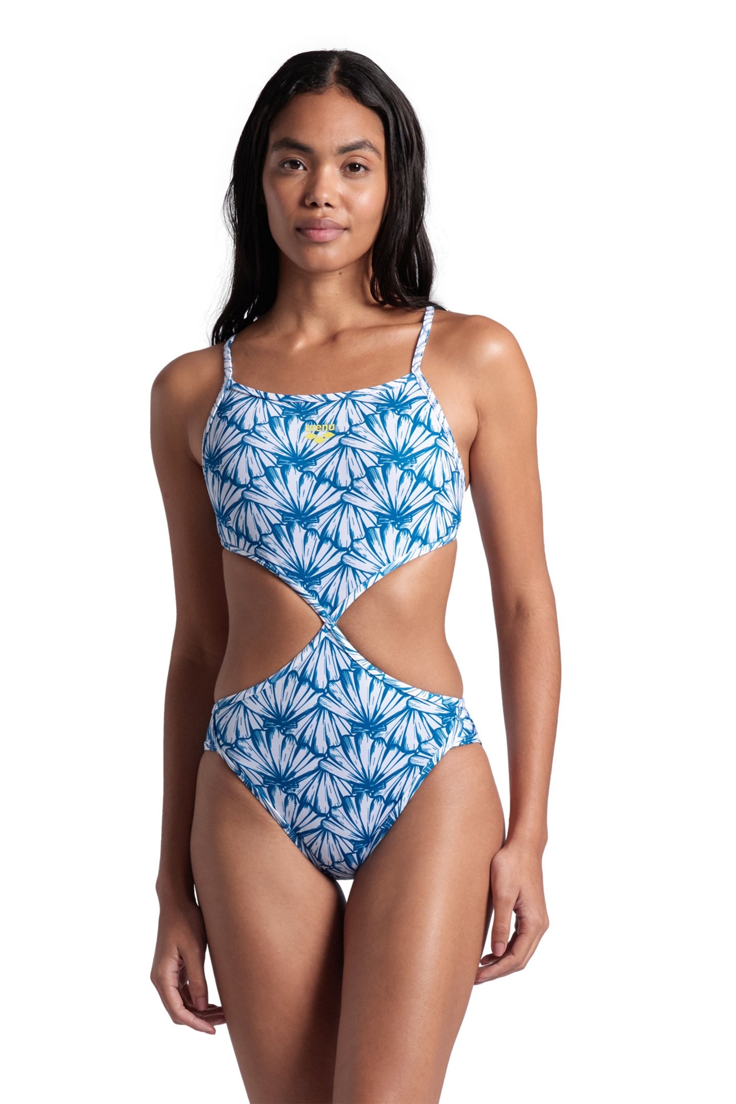 WOMEN'S RULE BREAKER SWIMSUIT TWIST'N'MI WHITE MULTI BLUE CO 6