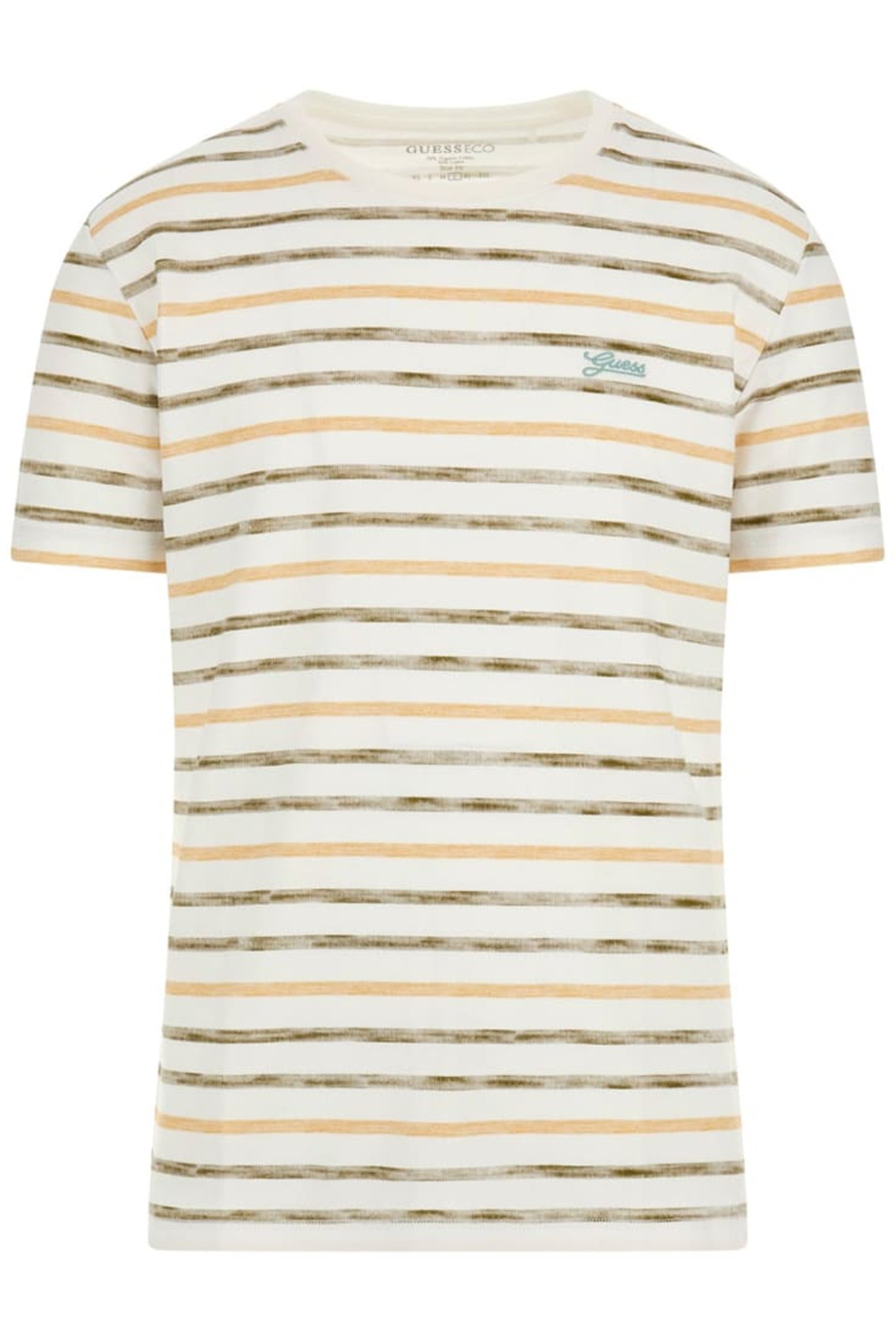 SS CN STRIPED TEE WHITE/GREEN STONE/DU 4