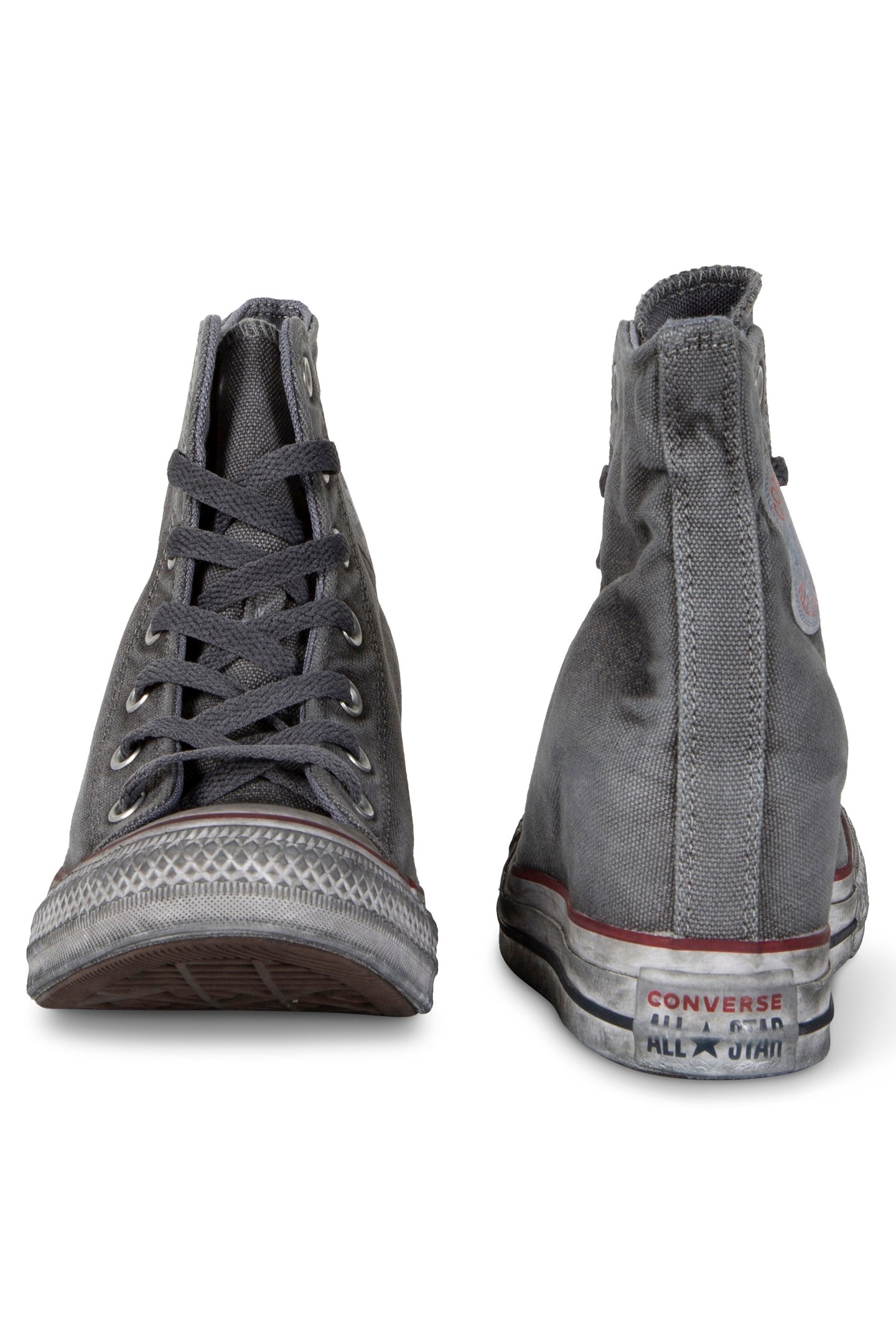 CHUCK TAYLOR ALL STAR WEDGE PLATFORM DISTRESSED WHITE SMOKE 2