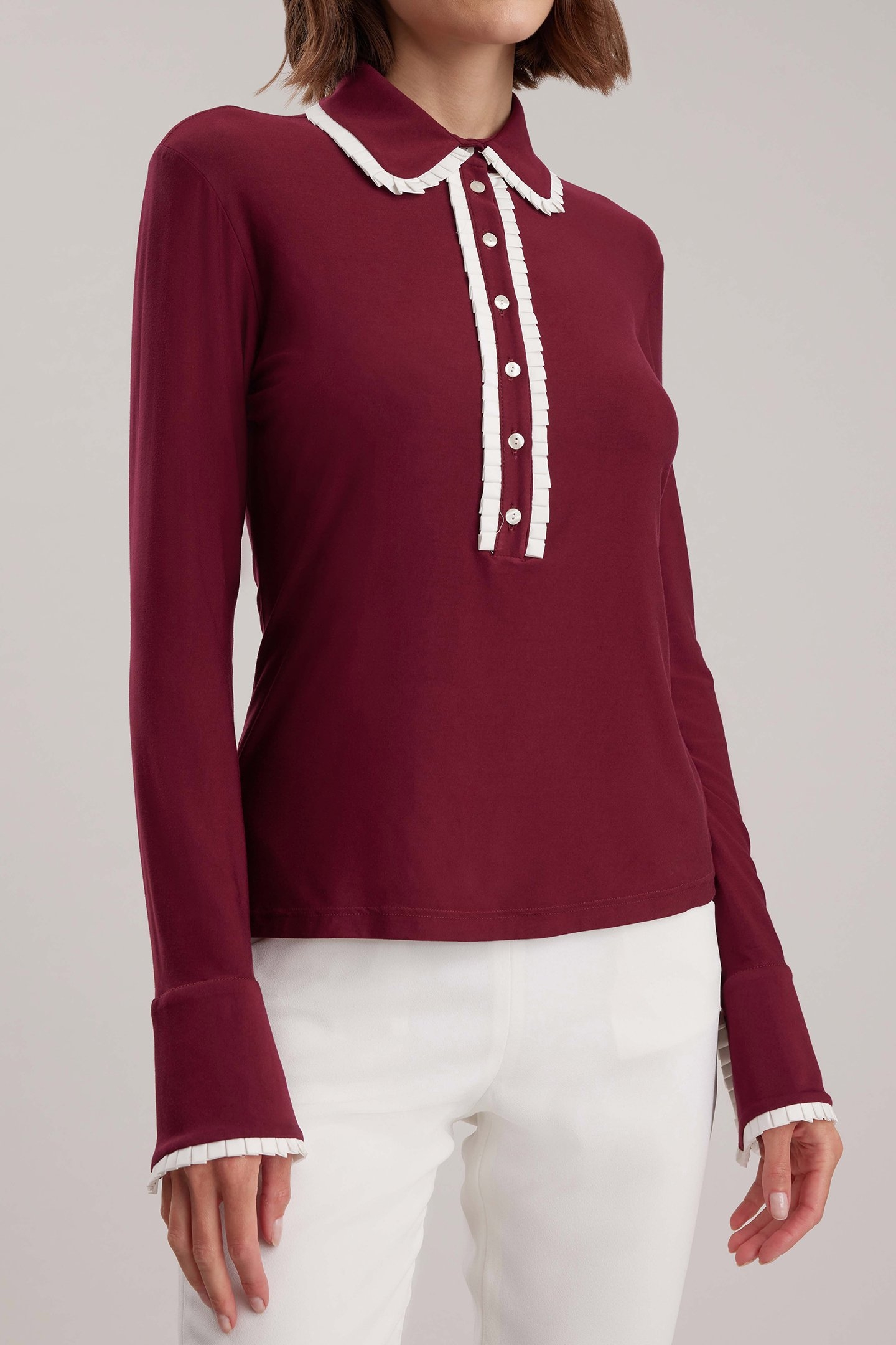 FAUSTINE TOP BURGUNDY 4