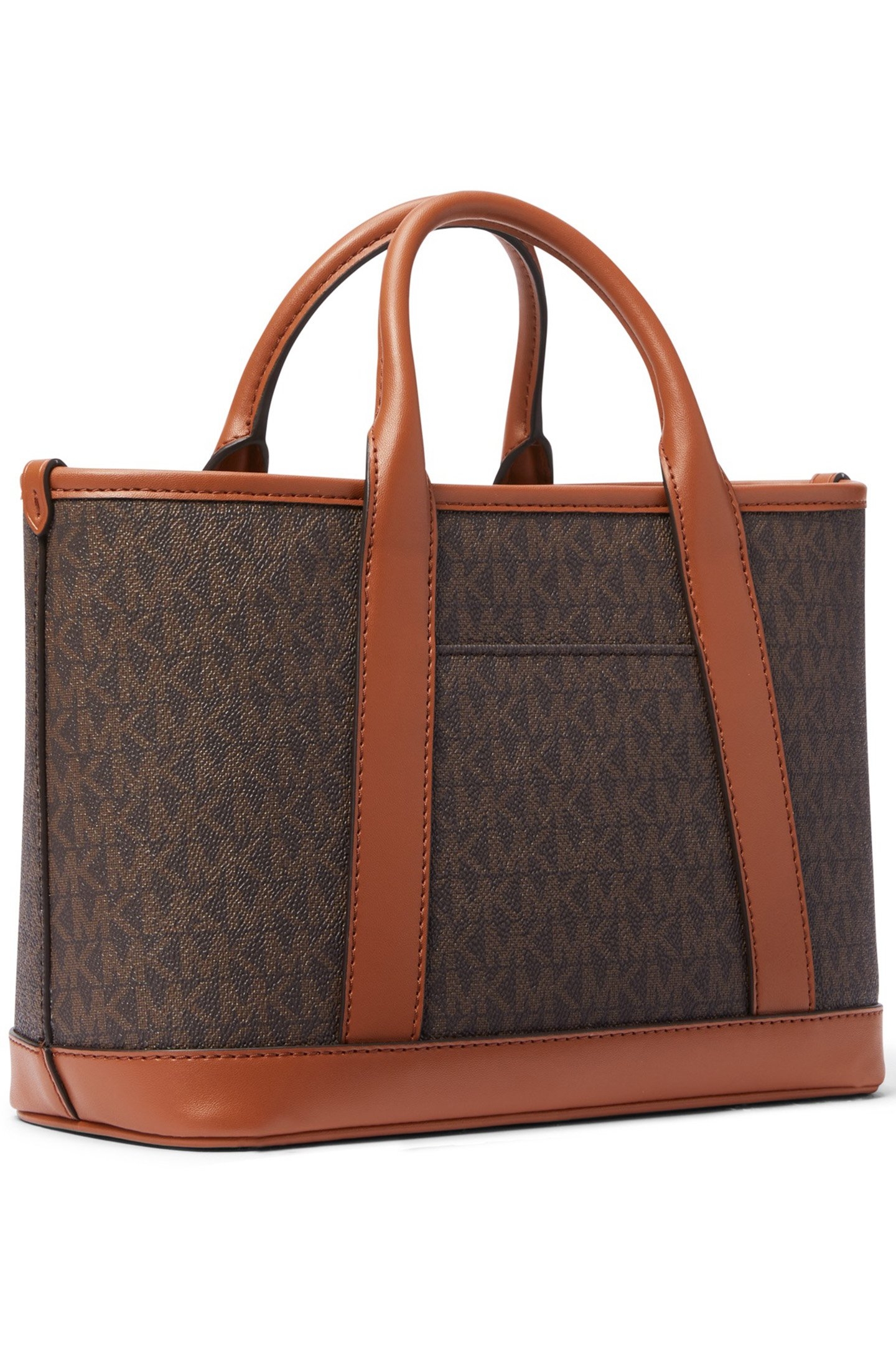 SATCHEL BAG IN BROWN WITH LOGO STRAP 3