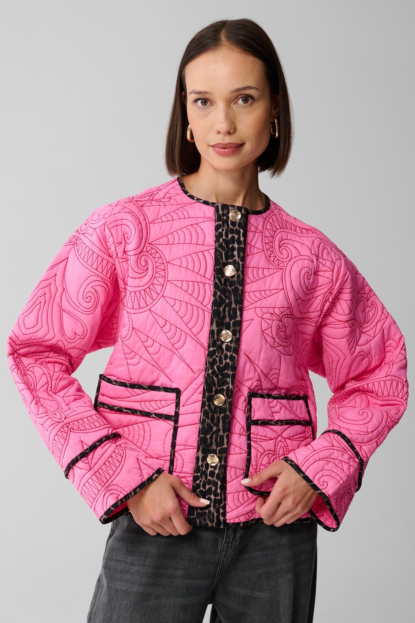 SBQUILTED MIX JACKET VARIOUS 1