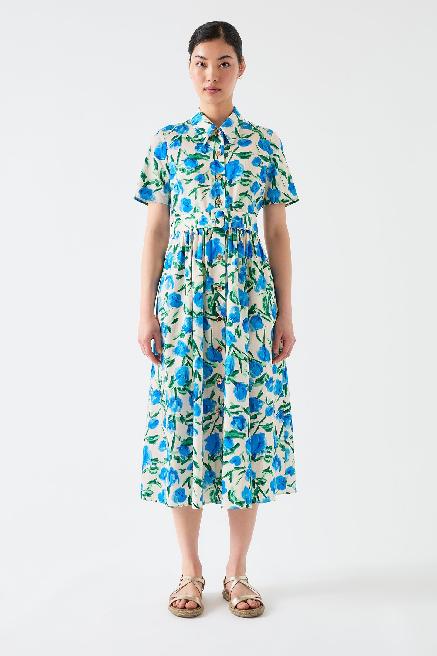 DR CALDER COTTON DRESS WHITE 1