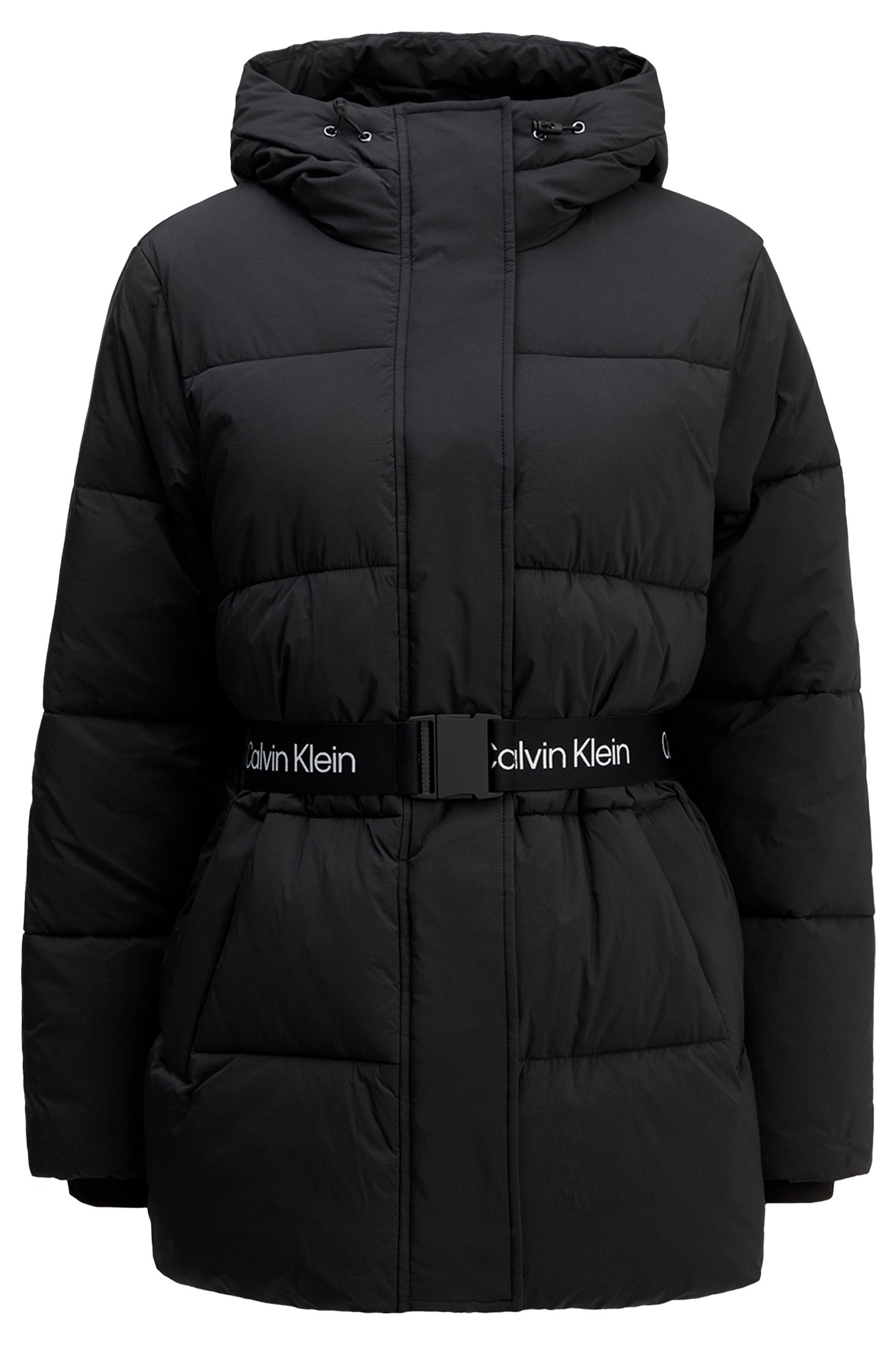 BELTED MIDWEIGHT PUFFER BLACK 5