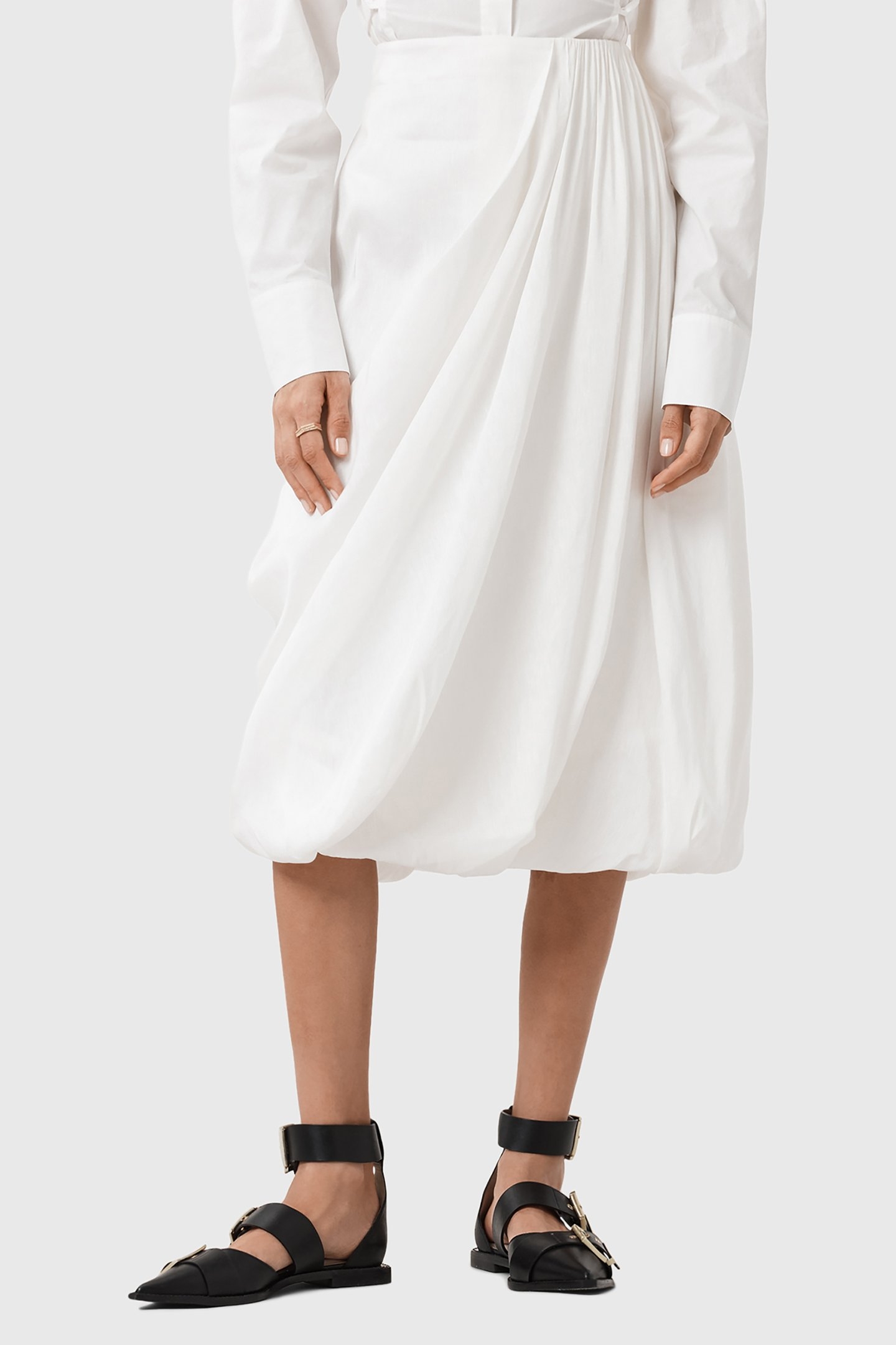 NIA SKIRT ANTIQUE WHITE 1