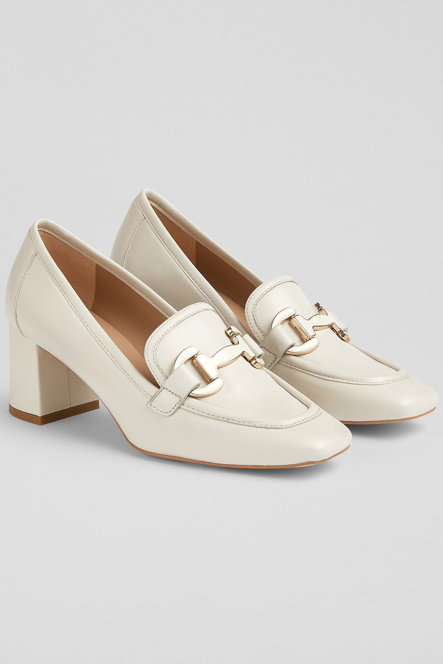 CC LUCA BLOCK HEEL SNAFFL ECRU 2