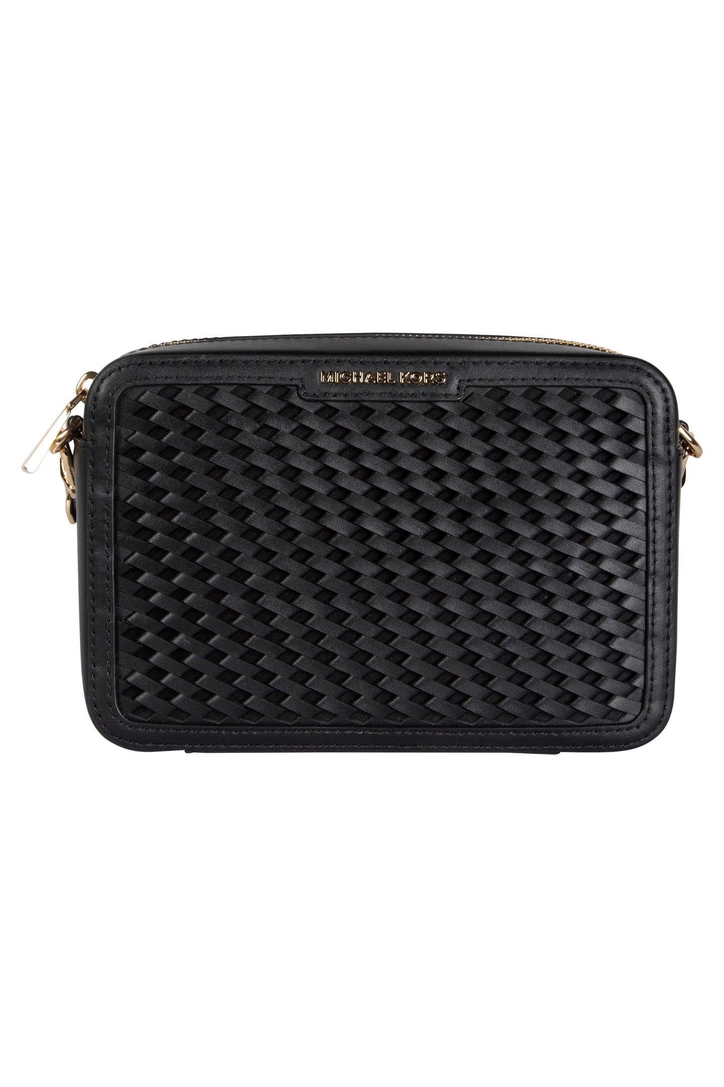 LEATHER CAMERA CROSS BODY BAG IN BLACK 2