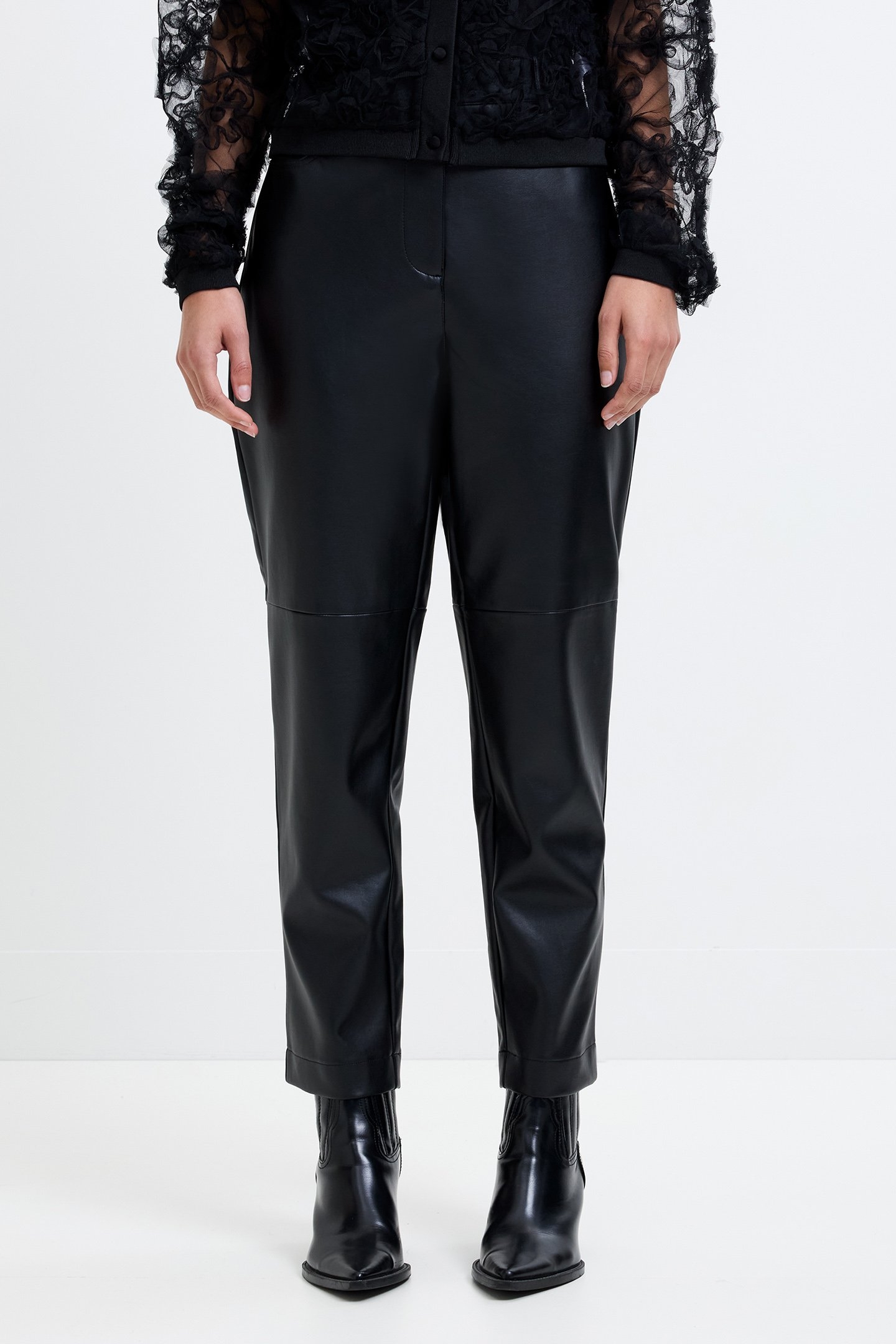 PU TROUSERS BLACK 1