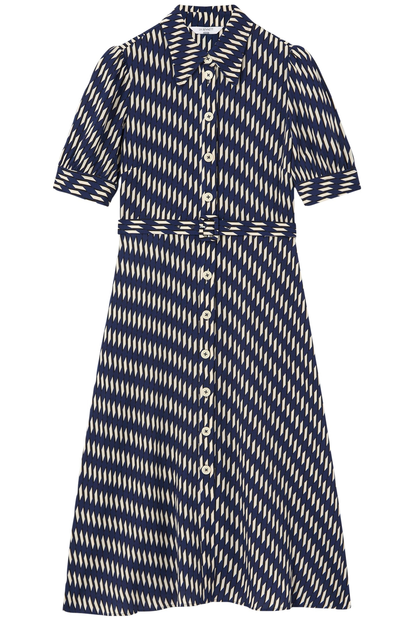 DR VALERIE SHIRT DRESS NAVY/CREAM 5