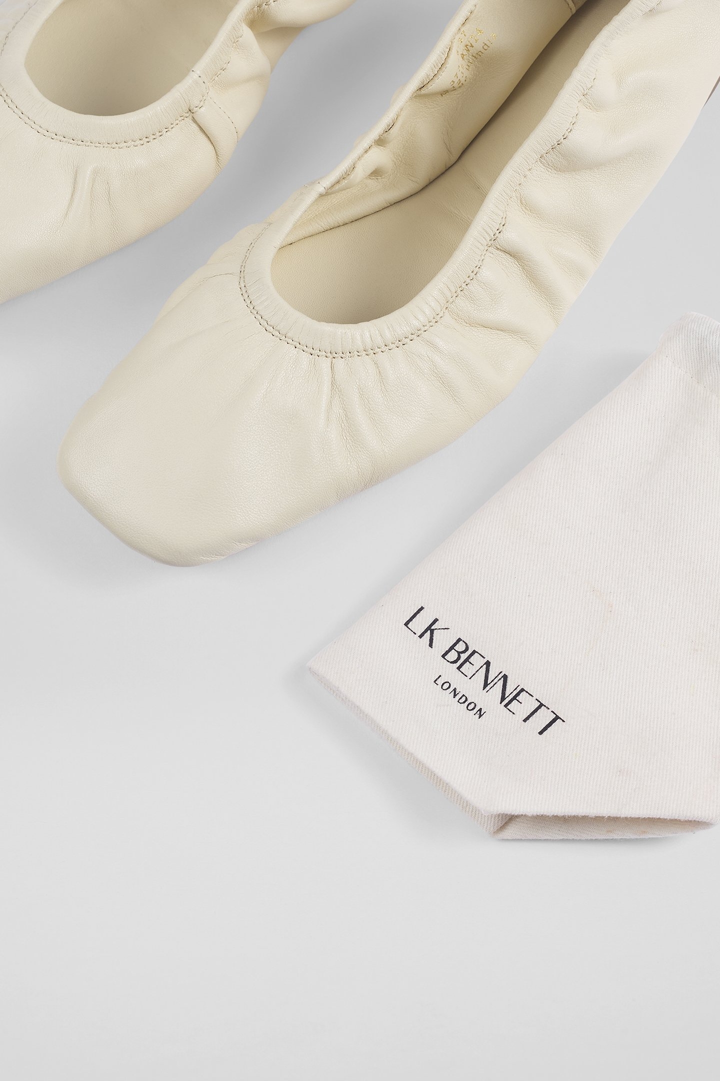 FL TAYLA FOLDED BALLERINA ECRU 6