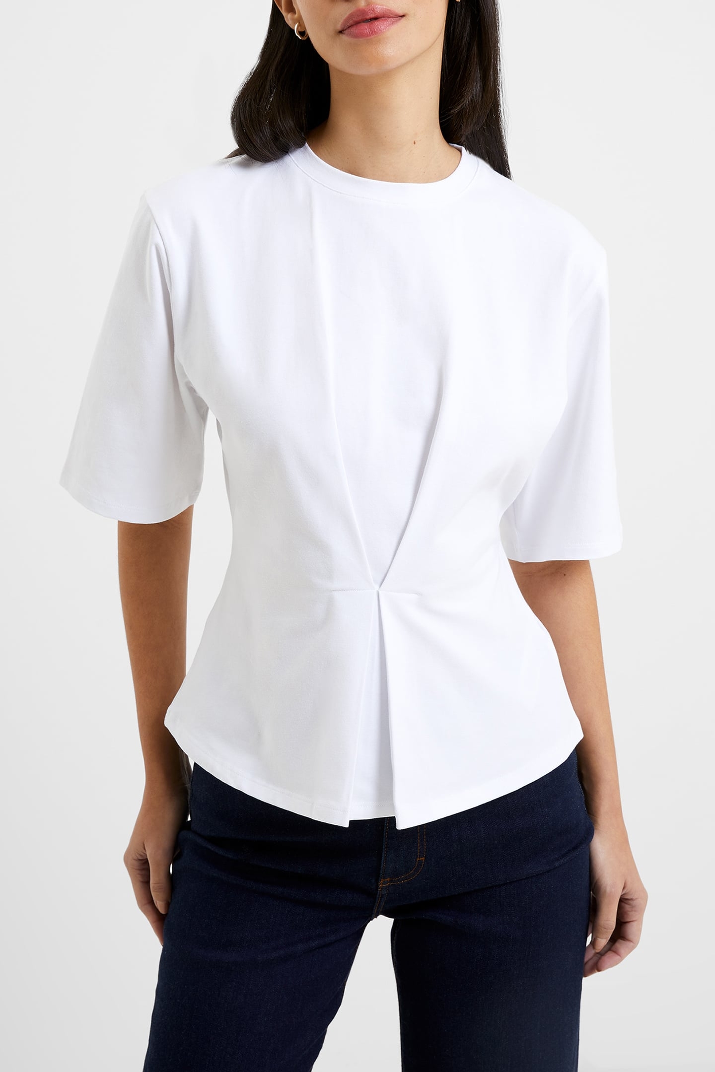 PEARL TOP LINEN WHITE 1