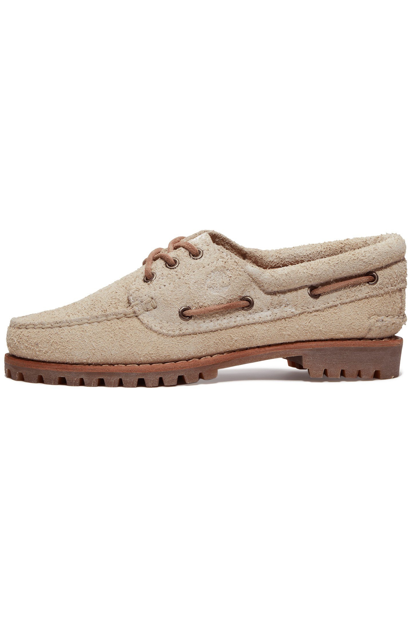 BOAT SHOE NATURAL SUEDE 6