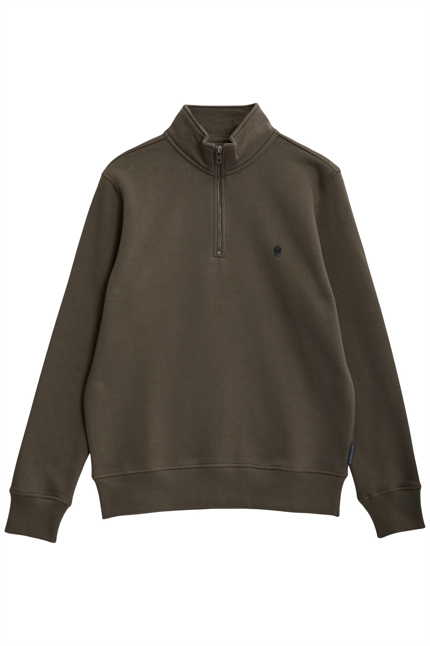 FC 1/2 ZIP KHAKI/MARINE 1