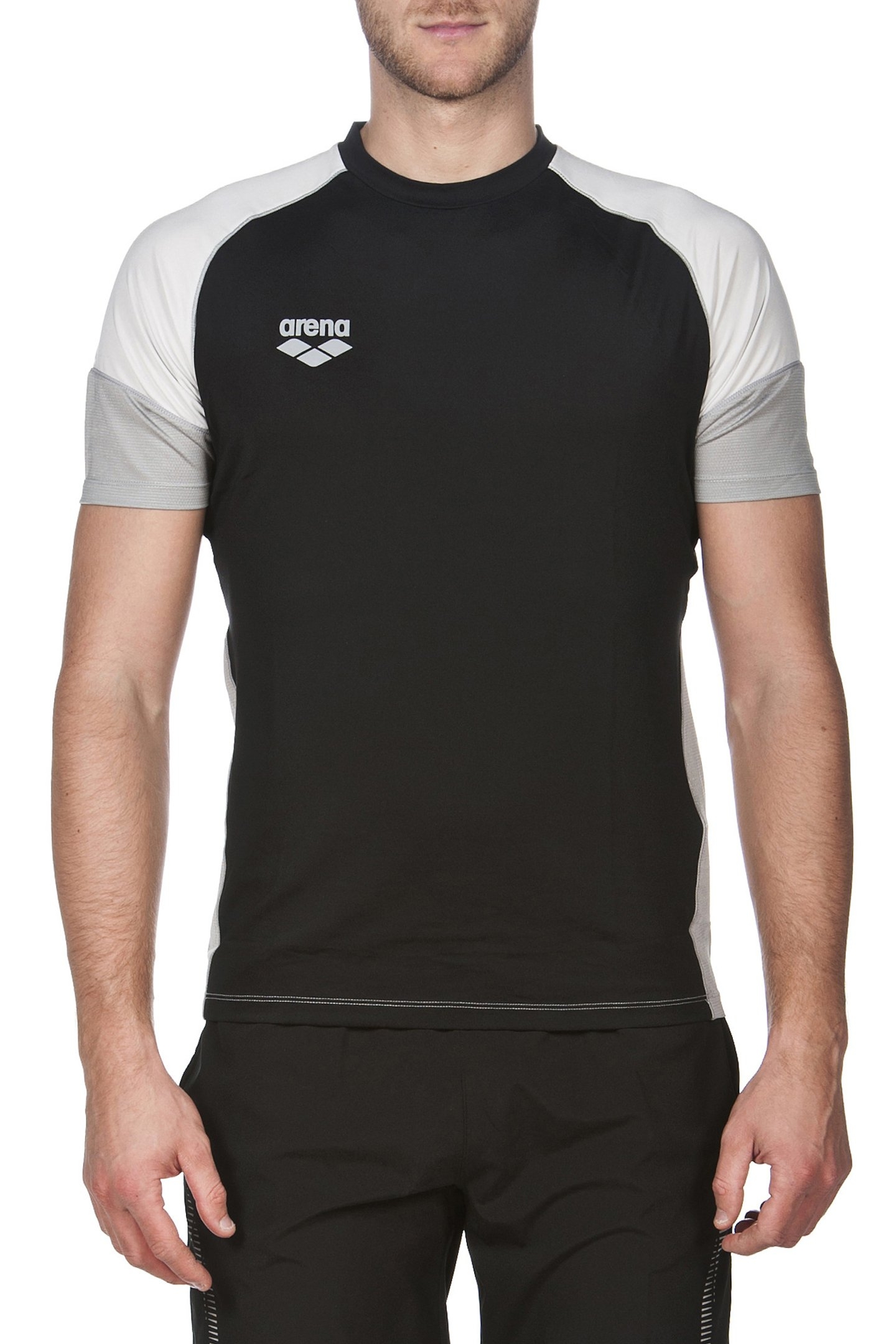 TL TECH S/S RAGLAN TEE BLACK-GREY-ICE 1