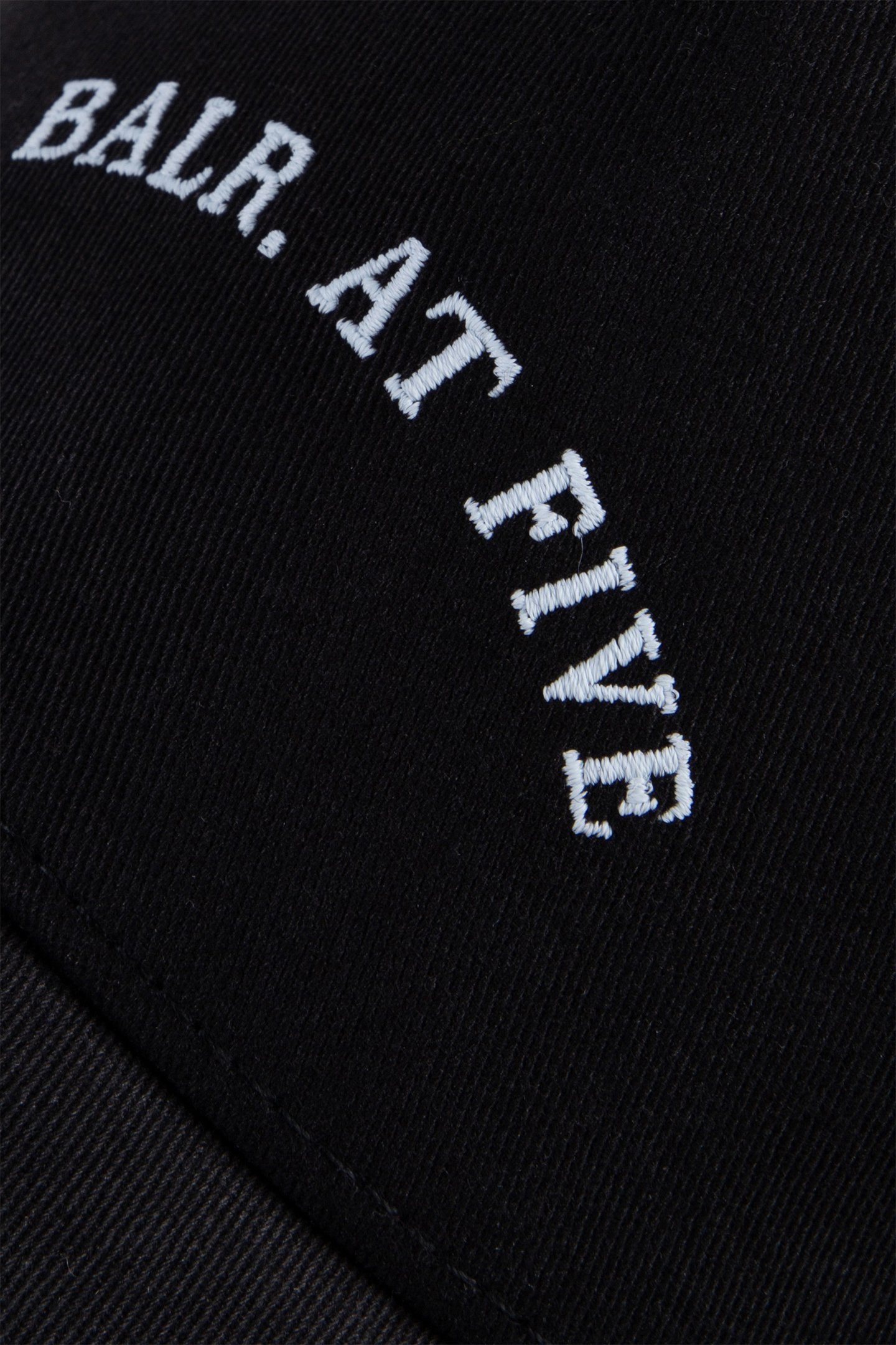 BALR. X FIVE EMBRO COTTON CAP JET BLACK 4