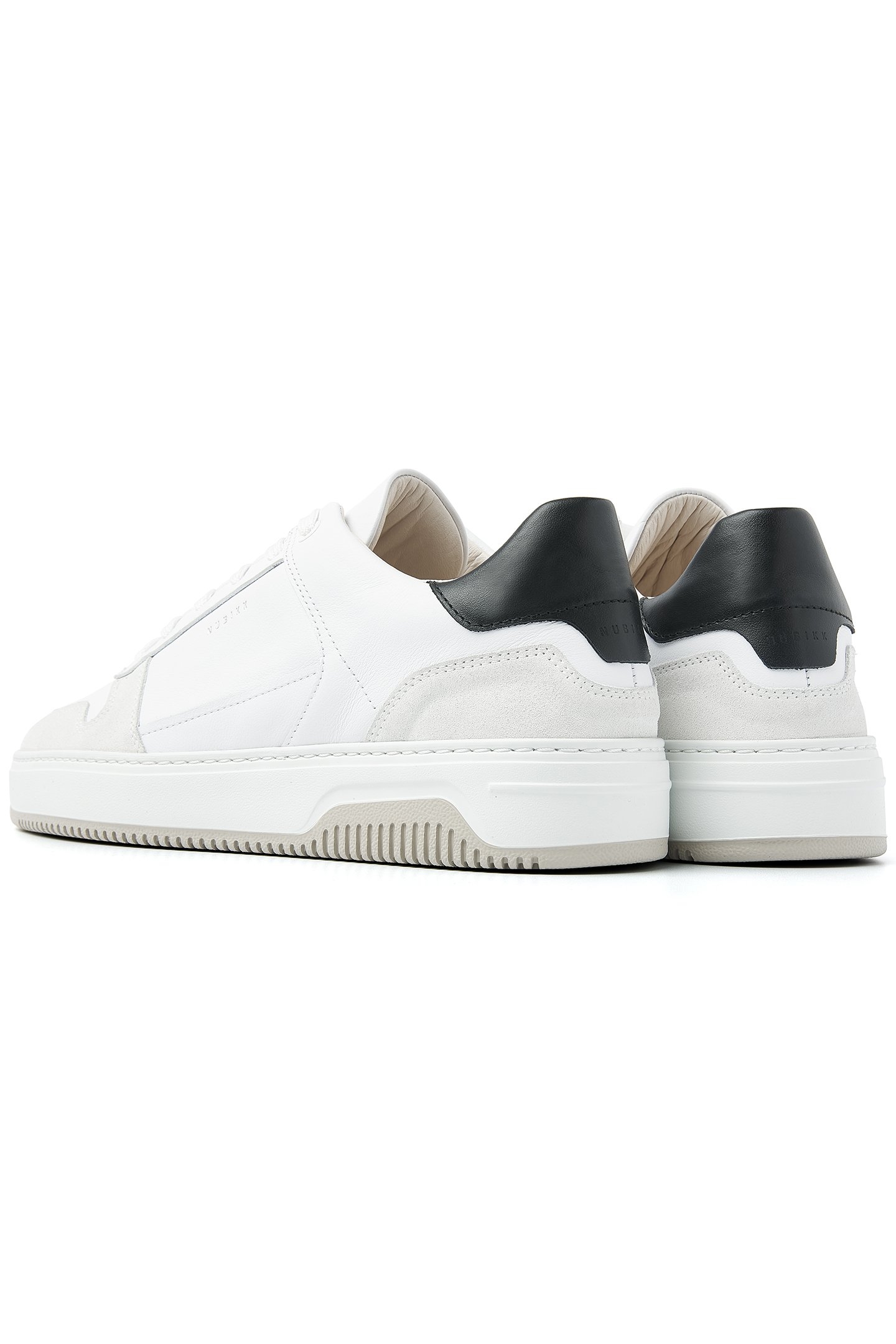 BASKET COURT WHITE LEATHER - BLACK 3