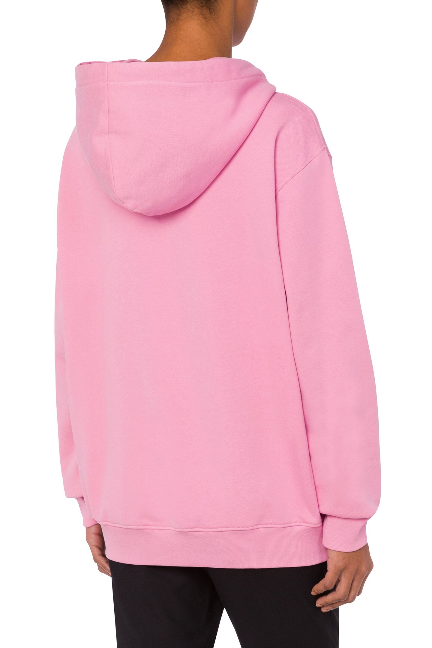 DRAWN TEDDY BEAR ZIP-UP HOODIE PINK 2