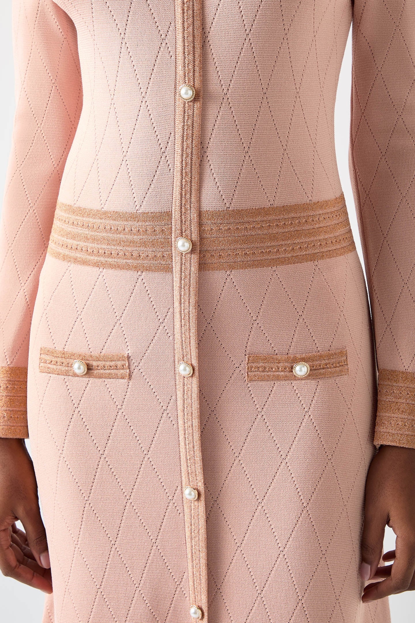 DR MARA METALLIC DRESS LIGHT PINK 5