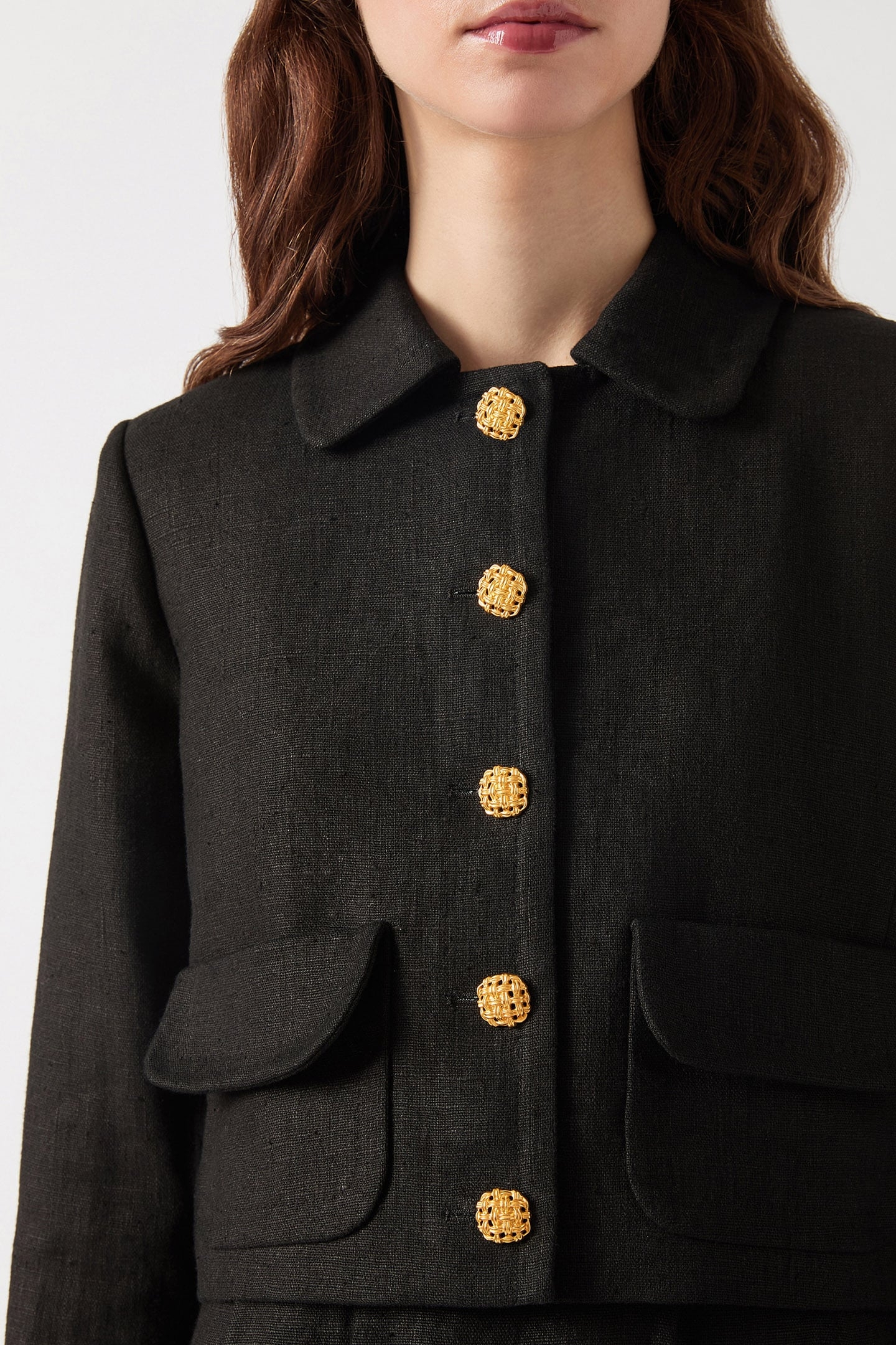 JK LYDIA LINEN JACKET BLACK 4