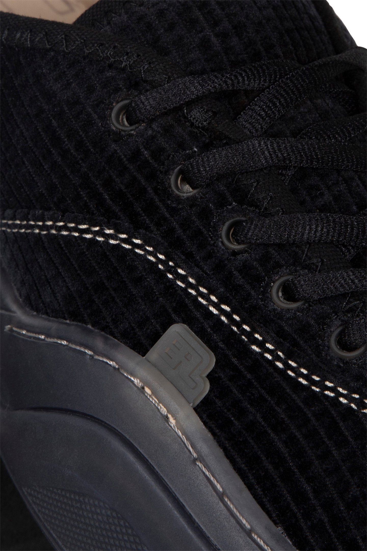 ERL – UNISEX CORDUROY COUPE SNEAKERS DARK BLACK 4